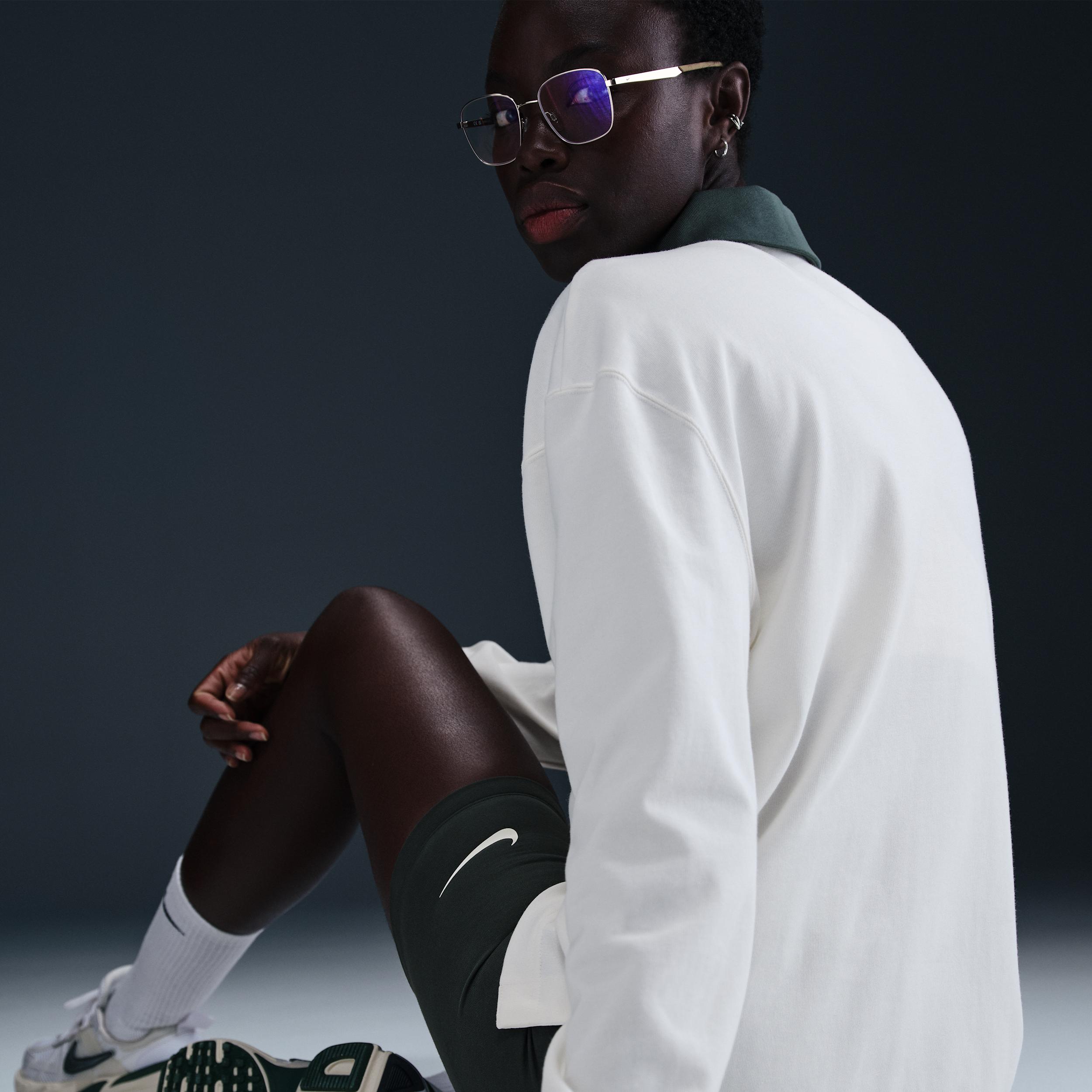 Women's Nike Sportswear Essential Oversized Long-Sleeve Polo Product Image