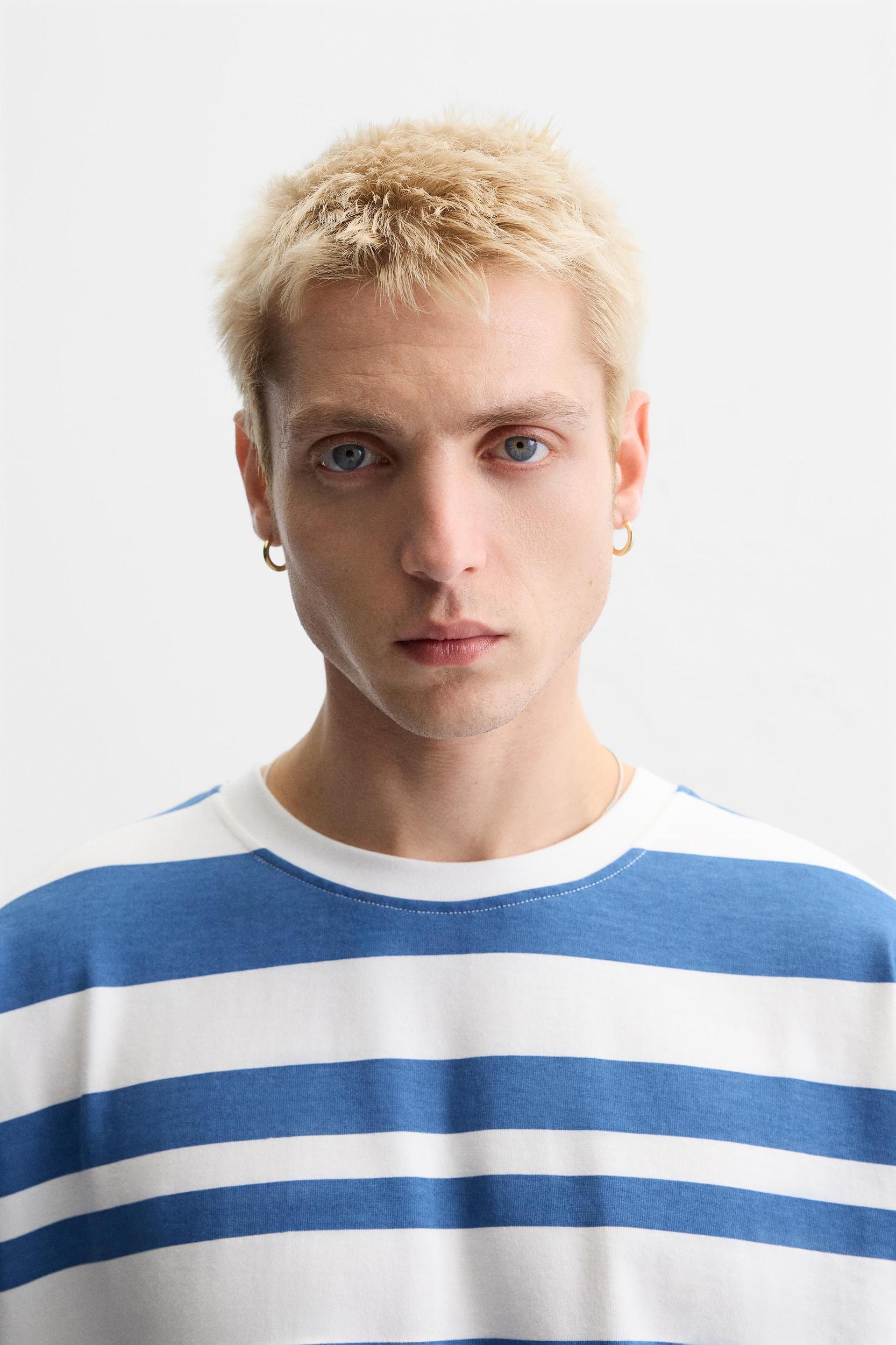 NUMBER STRIPED T-SHIRT Product Image