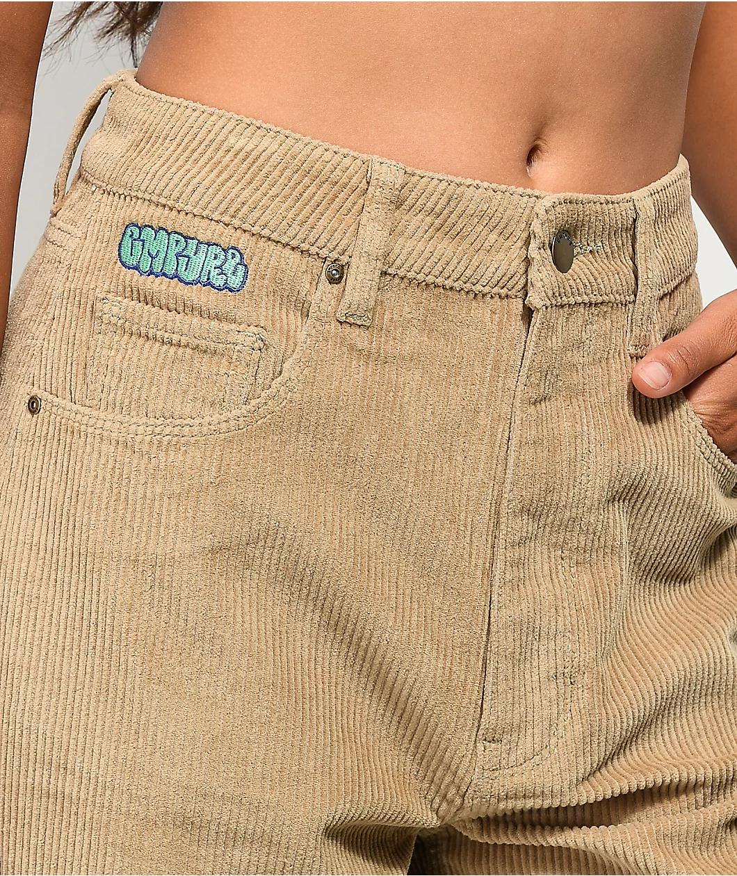 Empyre Tori 90s Khaki Corduroy Skate Pants Product Image