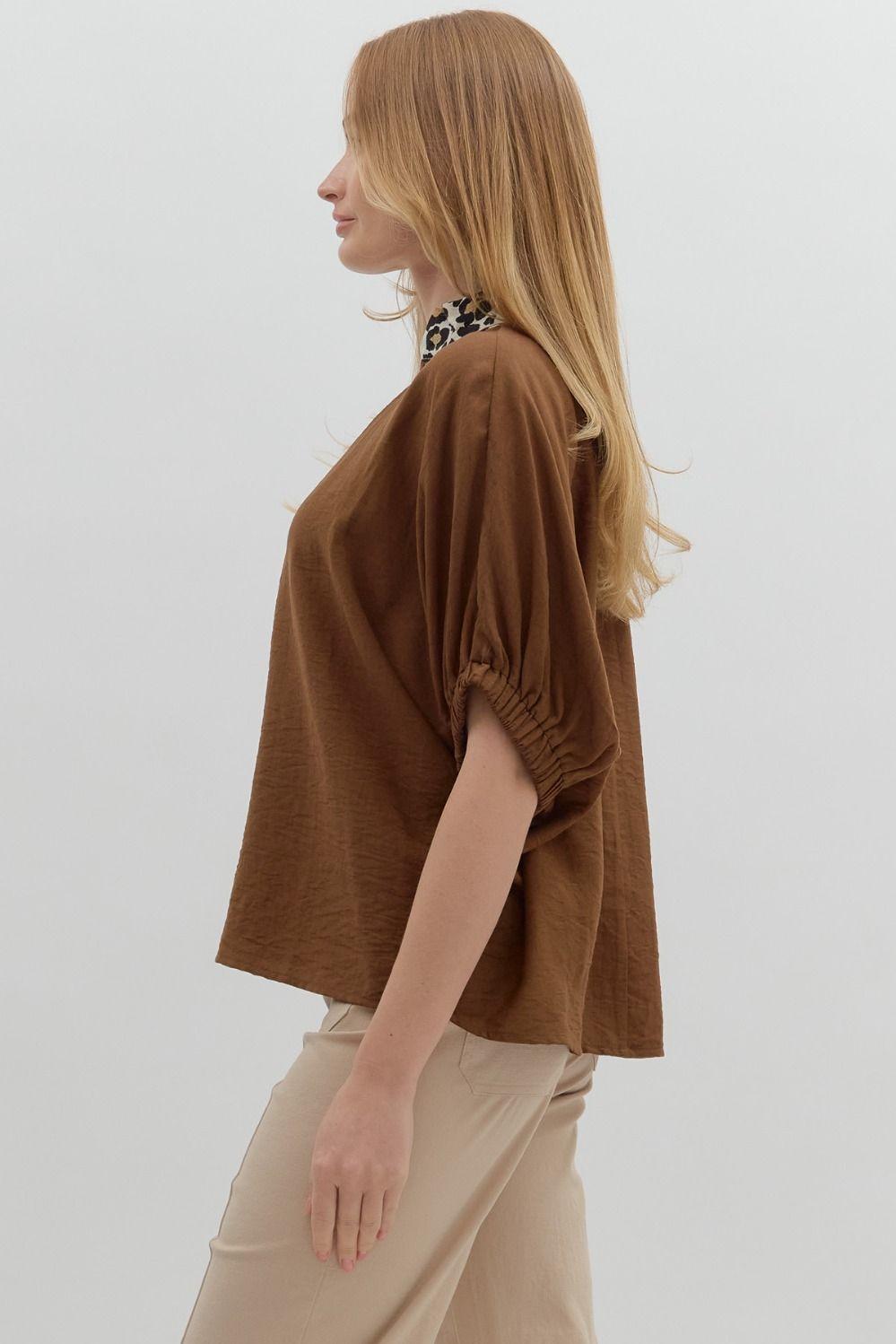 Mocha Muse Blouse Product Image