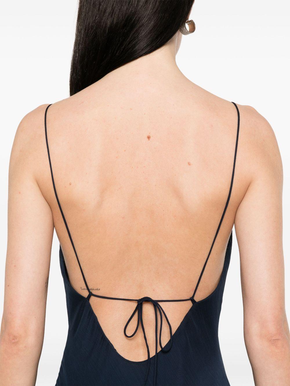 ruffle-trim chiffon maxi dress Product Image