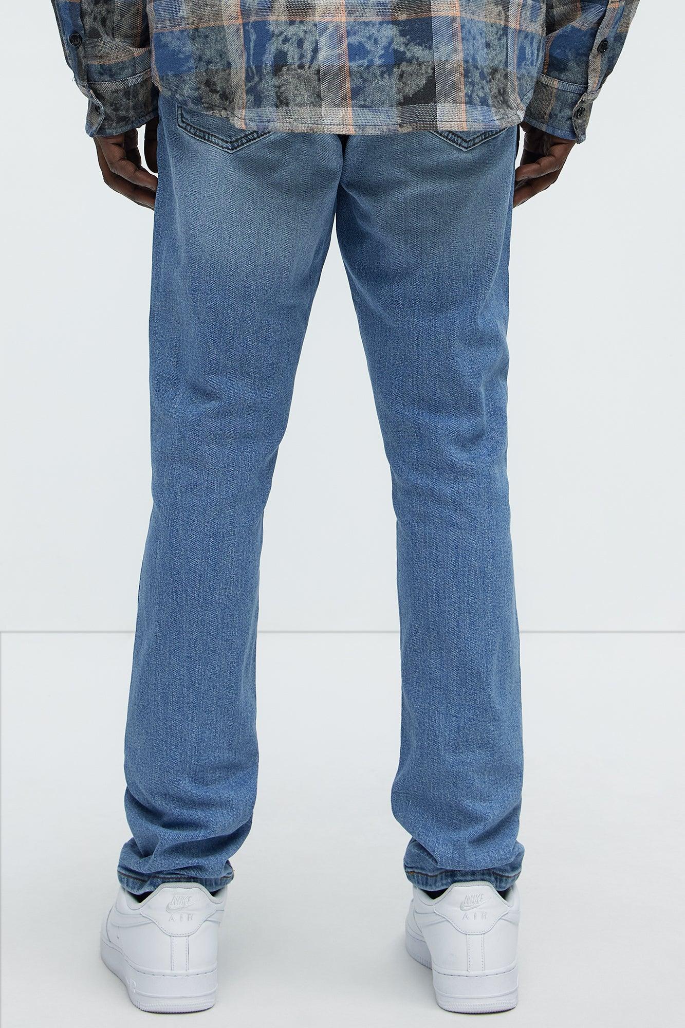 Cornell Distressed Slim Jeans - Light Wash Product Image