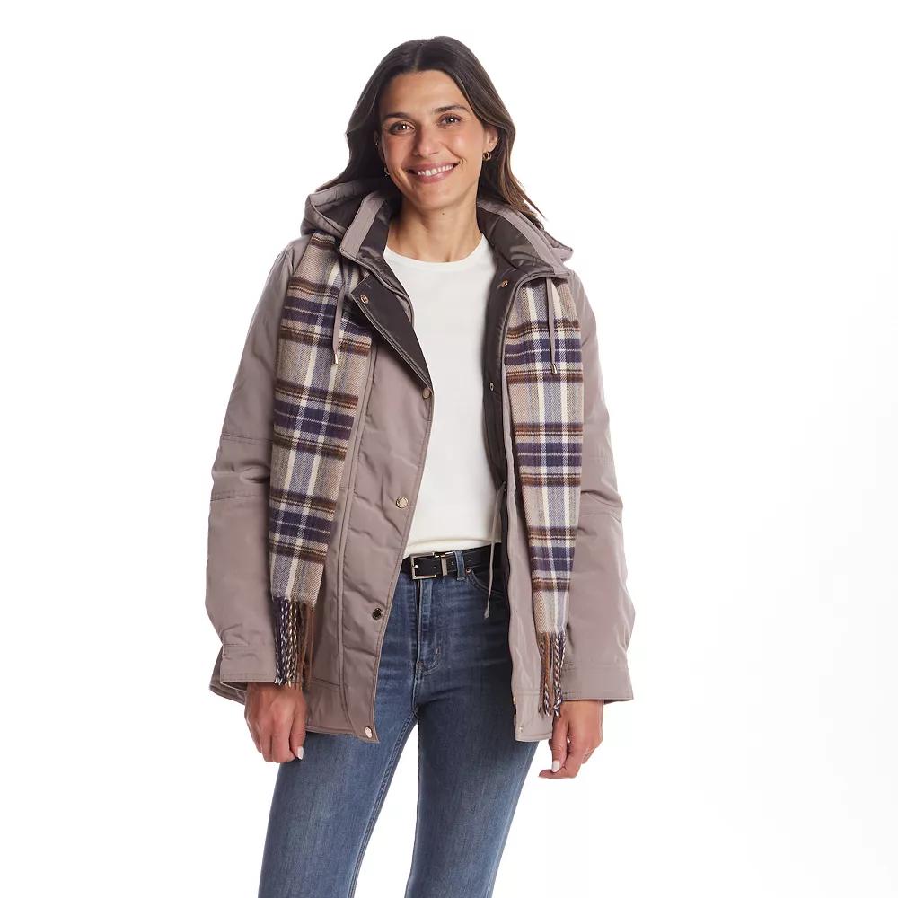 Women's Gallery Hooded Heavyweight Stadium Jacket, Size: Small, Merlot Product Image