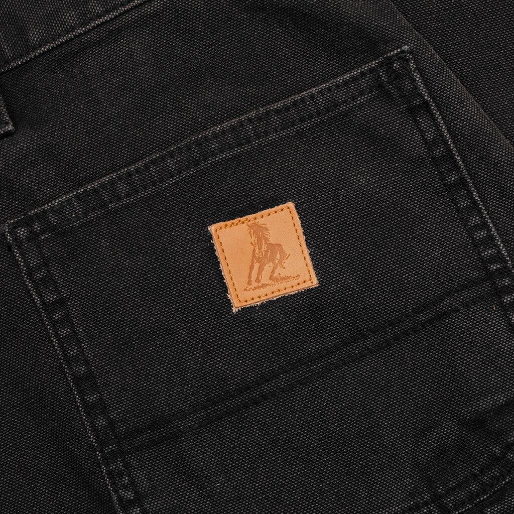 Canvas Double Knee Work Pant - Black Male Product Image