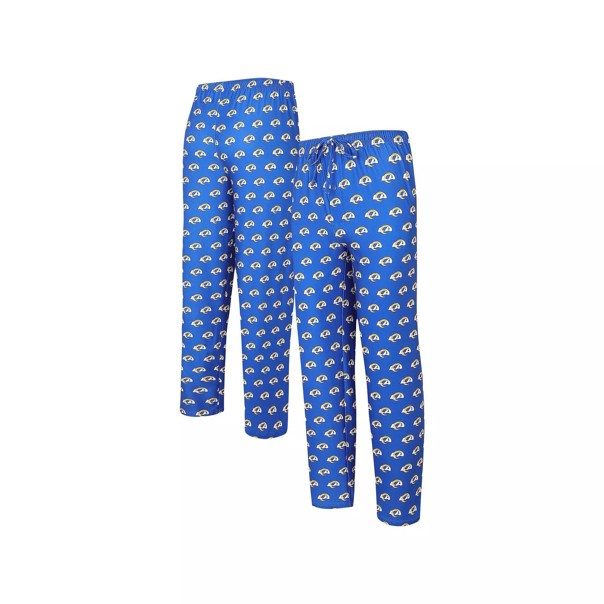 Men's Concepts Sport Royal Los Angeles Rams Gauge Allover Print Knit Pants,  Product Image