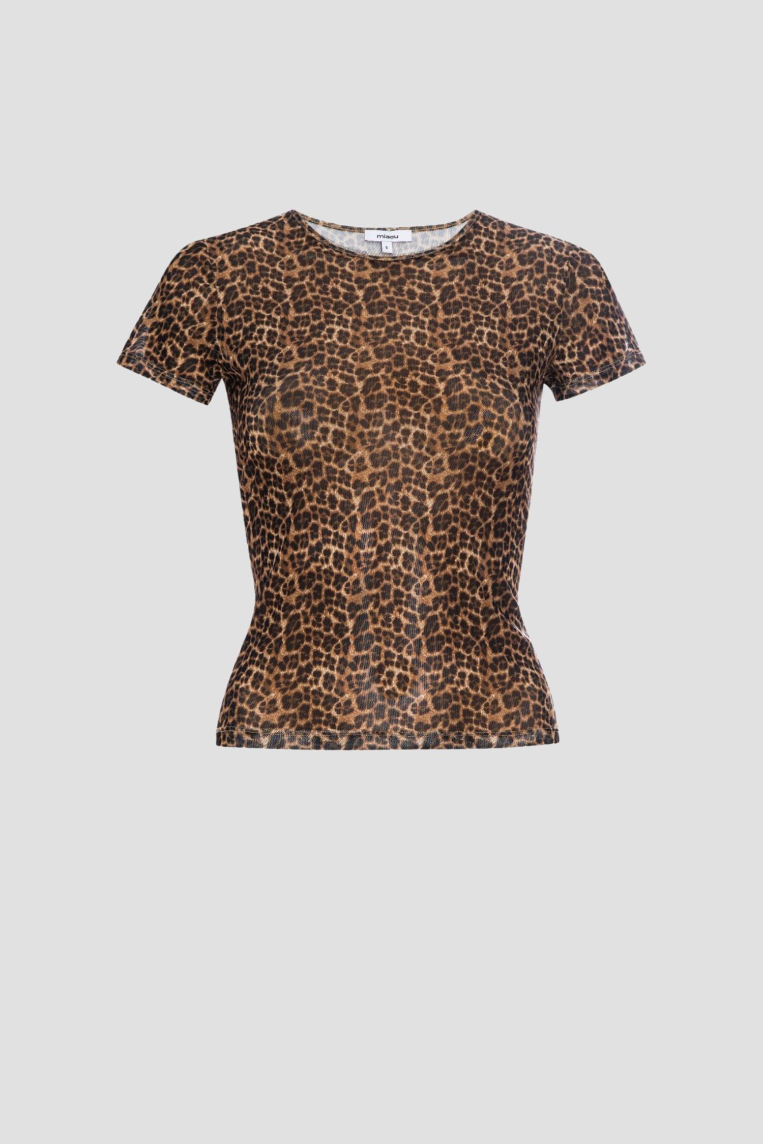 MESH MINI TEE - LEOPARD Product Image