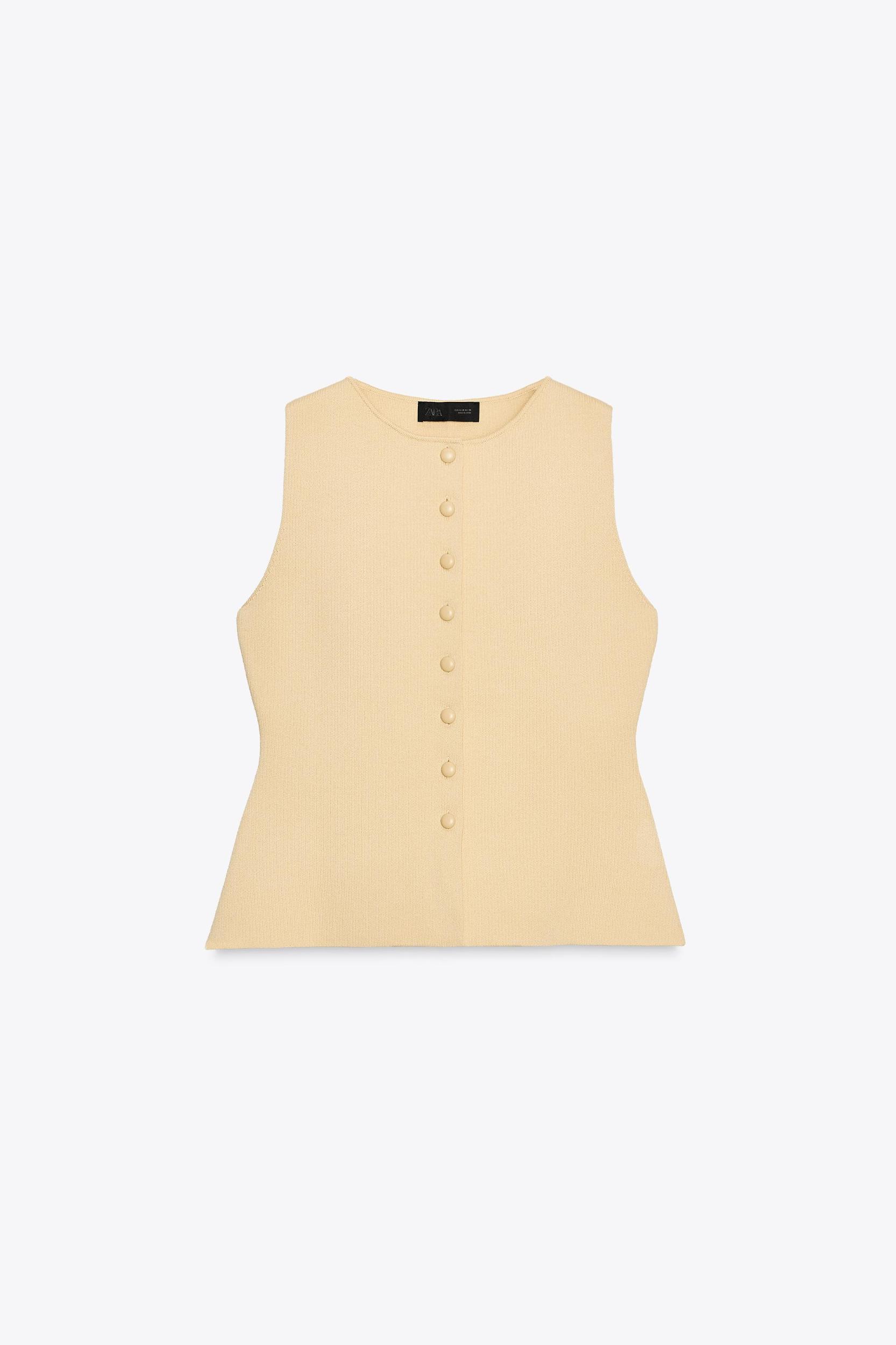 BUTTON KNIT VEST Product Image