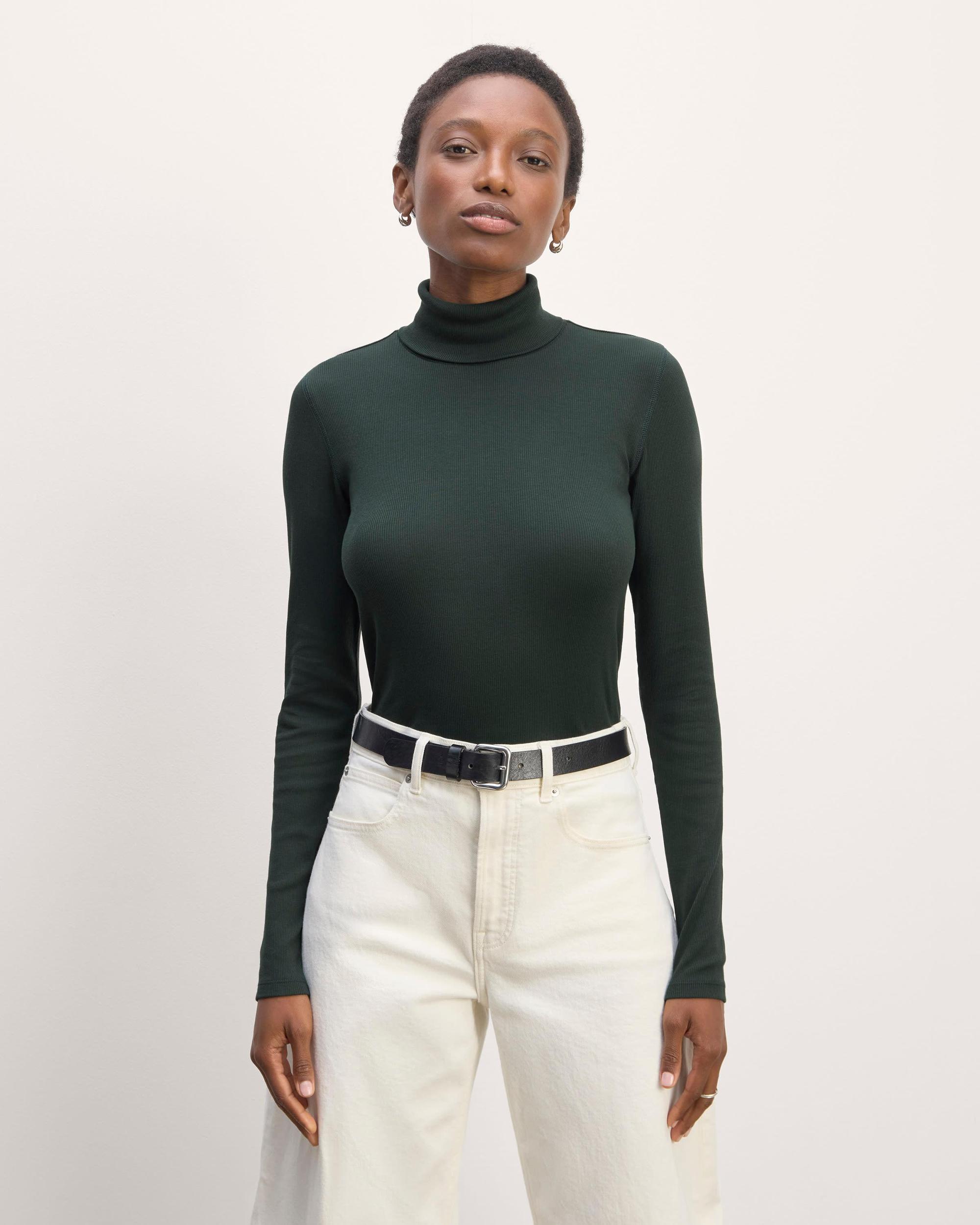 Womens Luxe Rib Turtleneck Sweater by Everlane Product Image