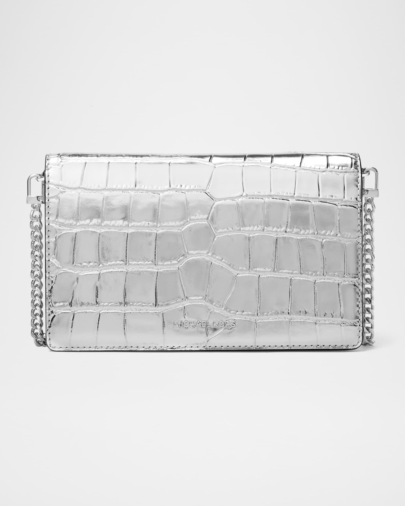 Jet Set Metallic Croc-Embossed Leather Crossbody Bag Product Image