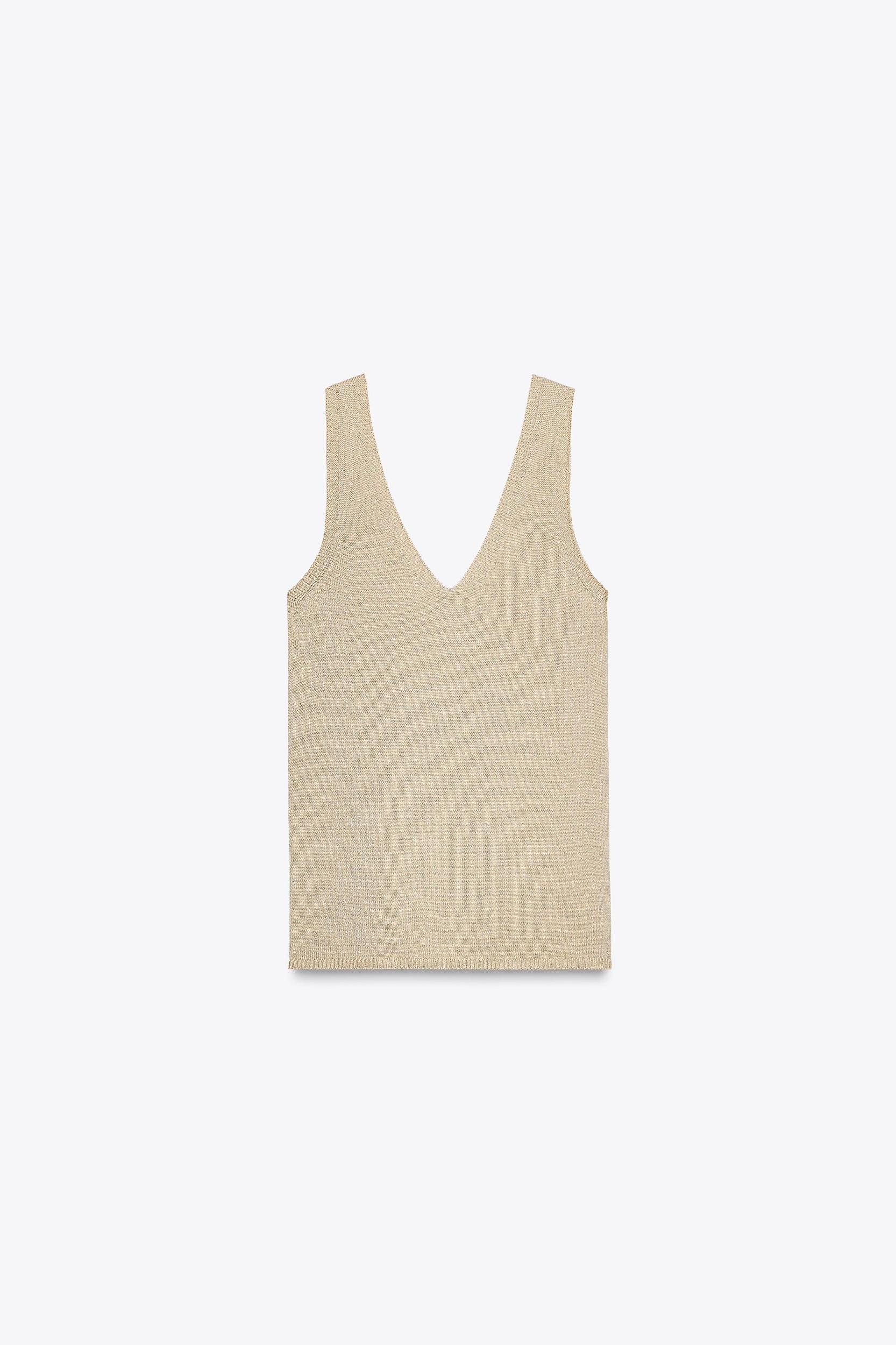 SLEEVELESS KNIT TOP Product Image