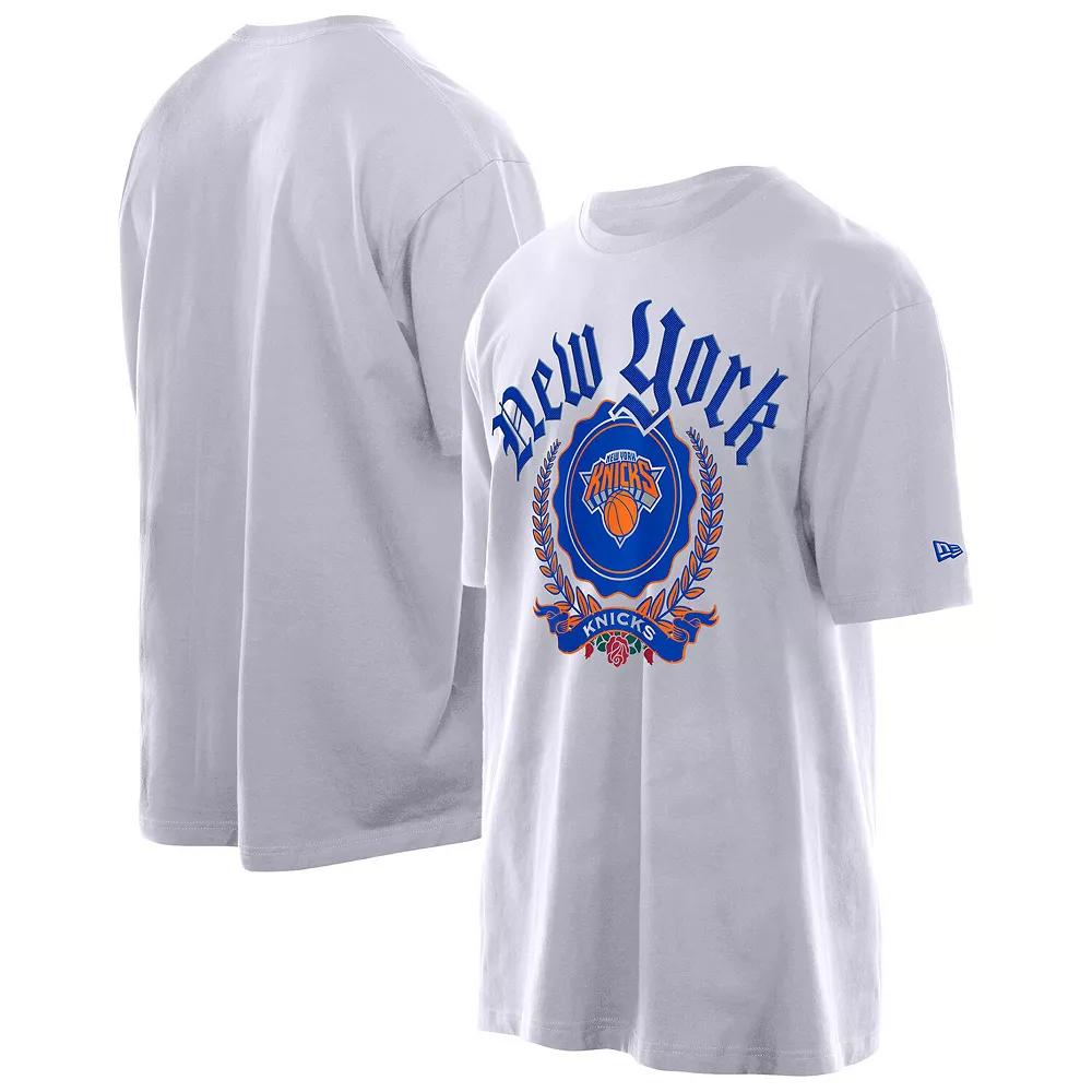 Men's New Era White New York Knicks Throwback Prep Over Product Image