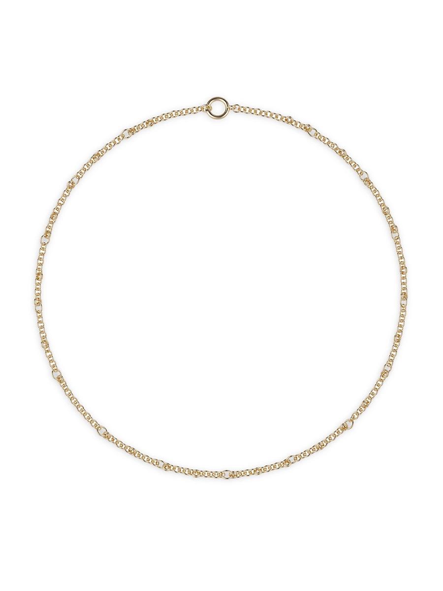 Womens Gravity 18K Yellow Gold Link Chain Necklace Product Image