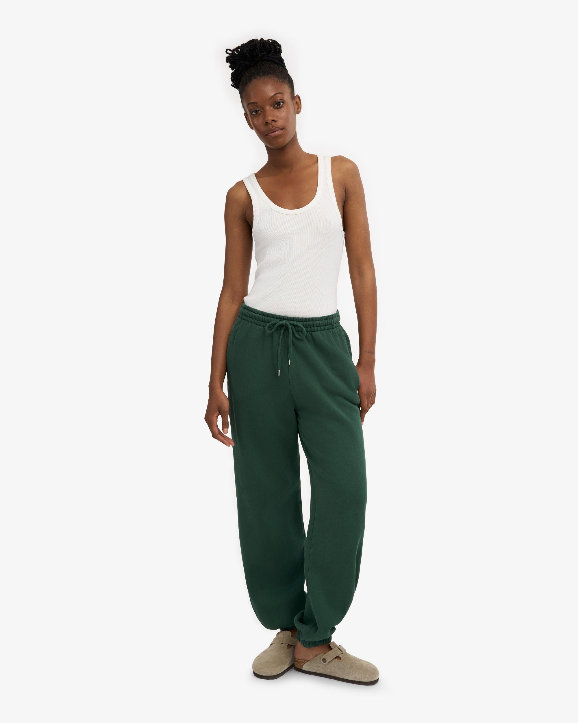 Organic Relaxed Sweatpants - Emerald Green Product Image