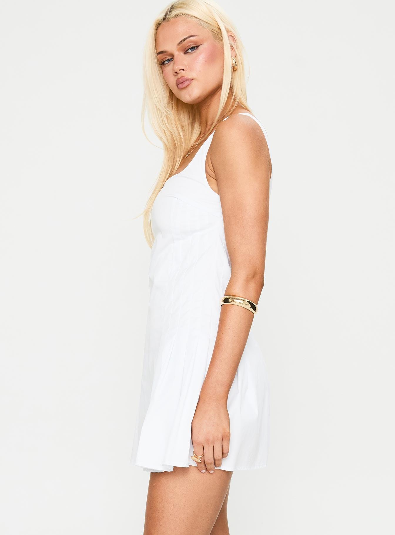 Songs Of Summer Mini Dress White Product Image