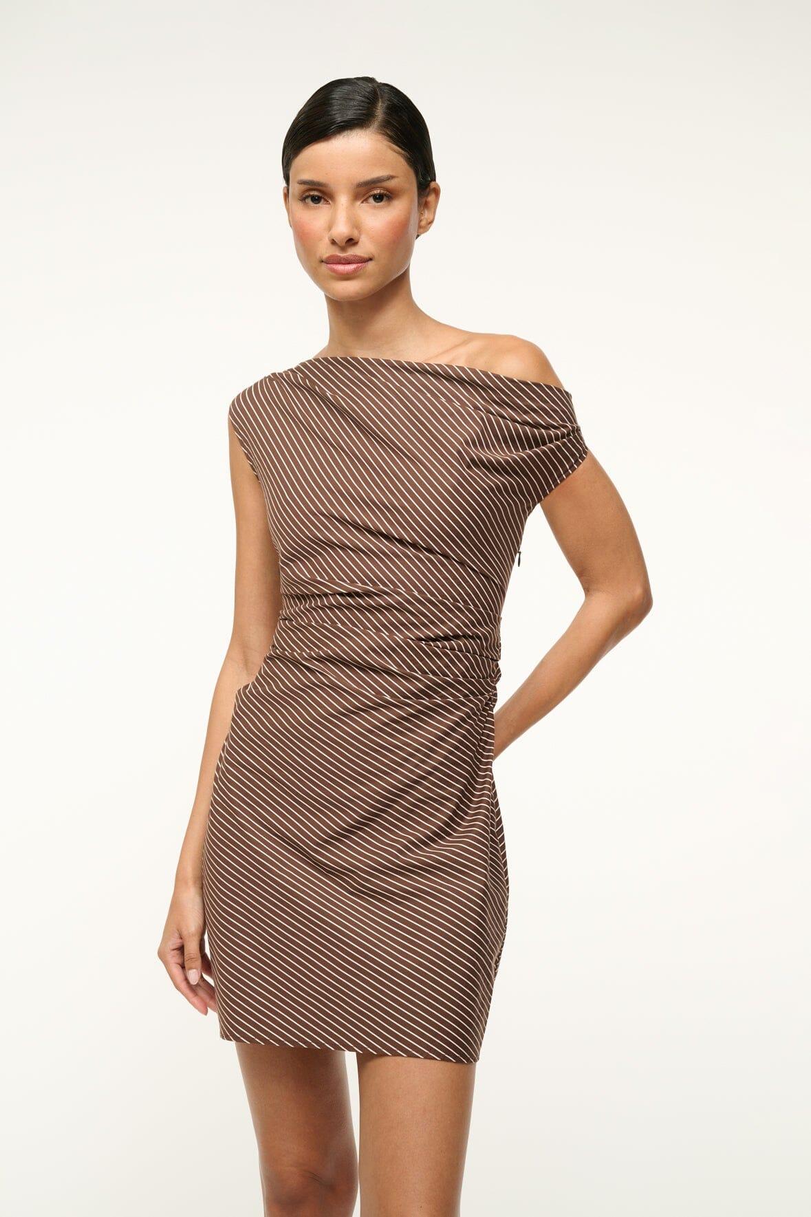 MINI PHARE DRESS | DARK OAK MICRO STRIPE Product Image