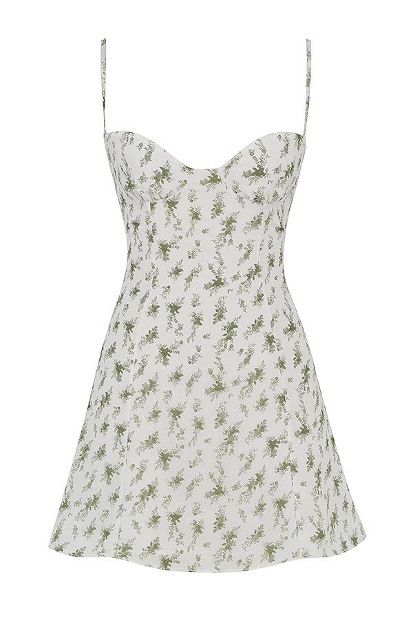Christiana  garden print mini dress Product Image
