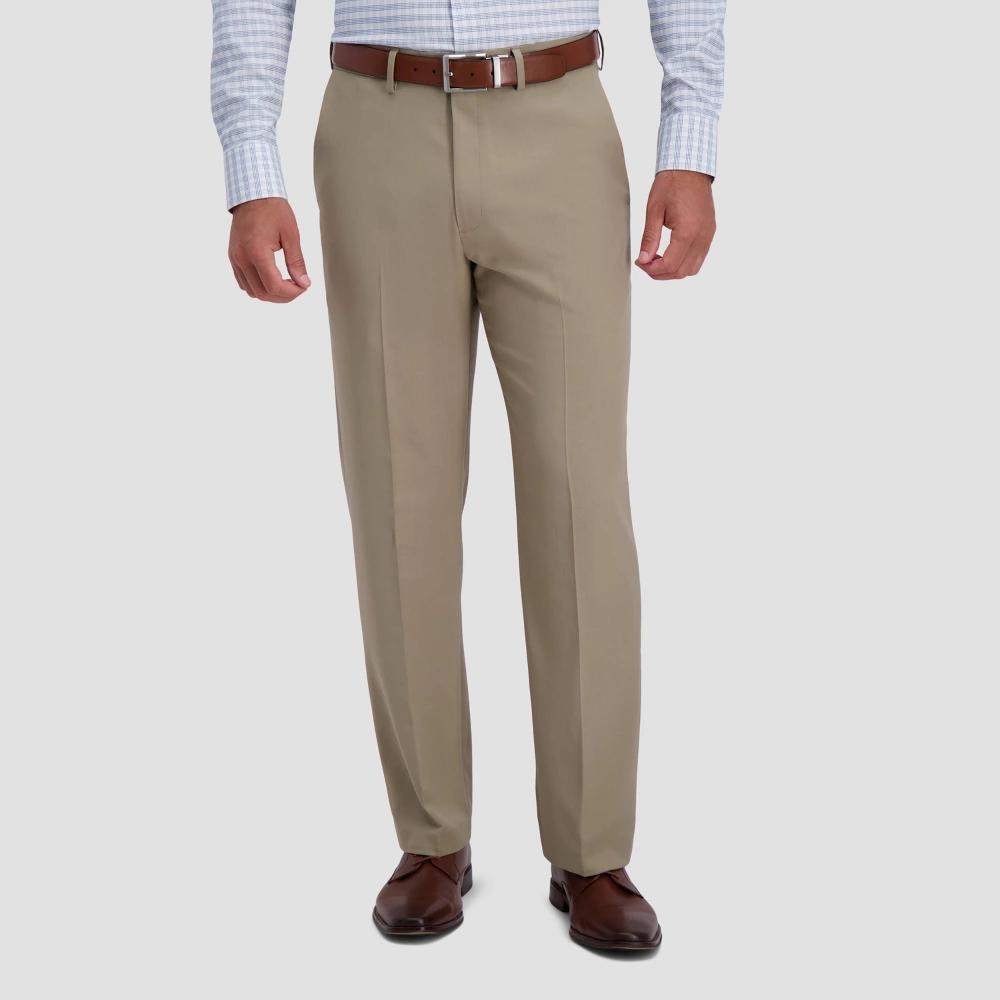 Haggar H26 Men's Stretch Dress Pants 38x32: Midweight, Relaxed Leg, Fly Hook Closure Product Image