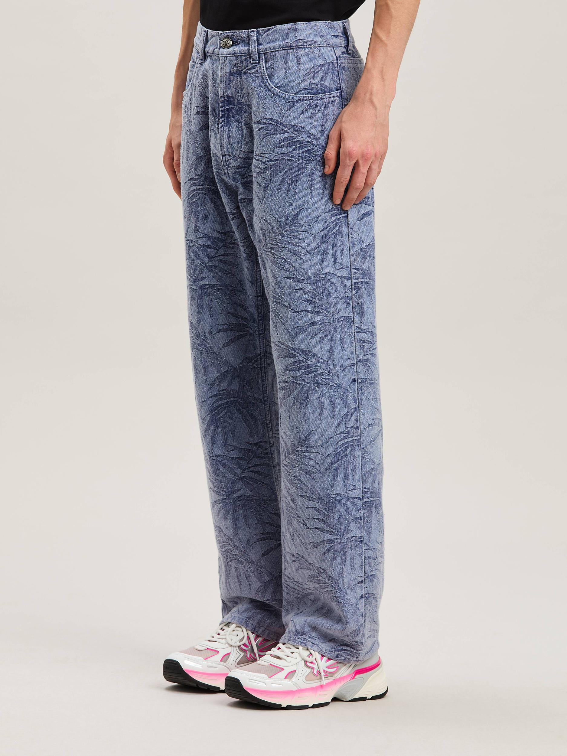 PALMS JACQUARD STRAIGHT 5 PKT LIGHT BLUE Product Image