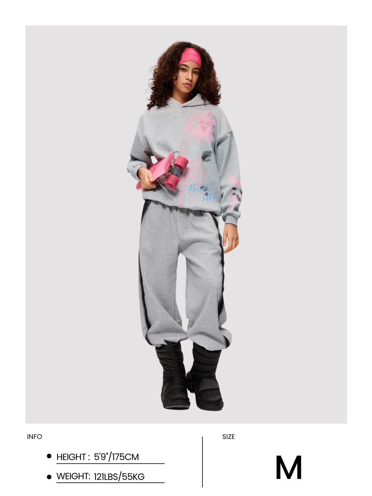 Aelfric Eden Graffiti Heart Baggy Sweatpants Female Product Image