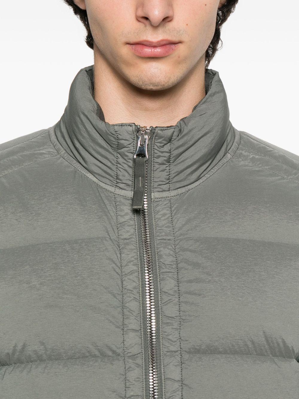 quilted zip-front jacket Product Image