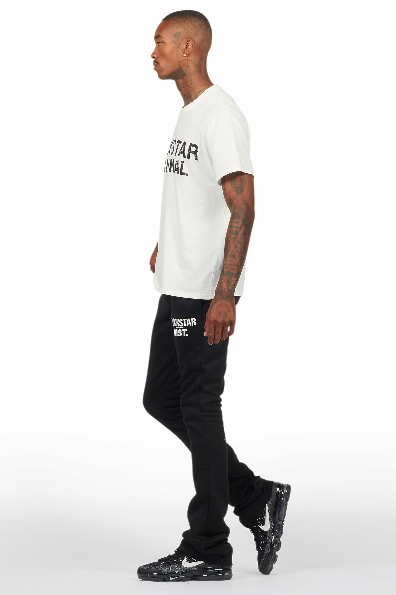 Alpine Black Stacked Flare Pant Male Product Image