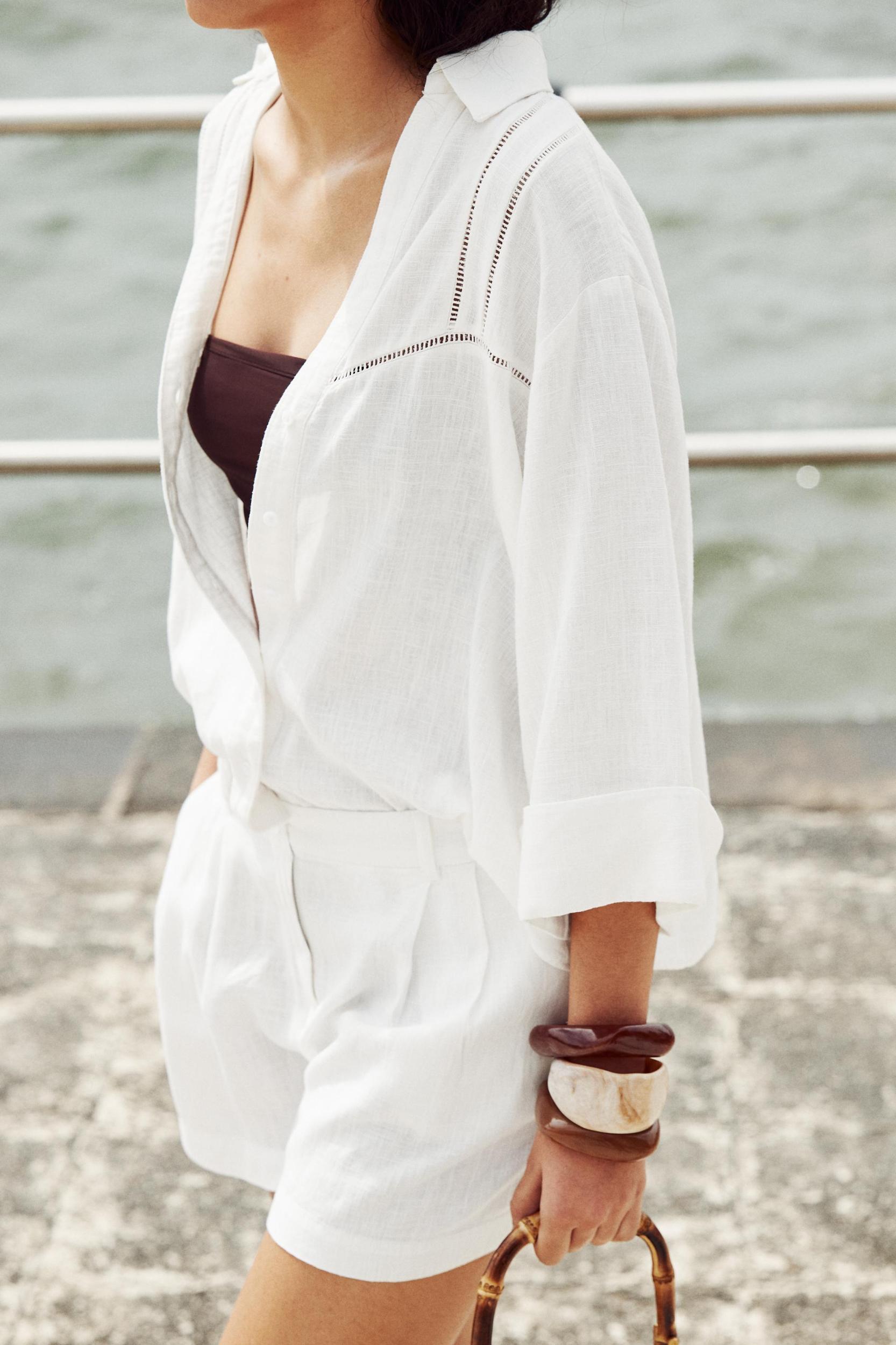 LADDER STITCH WIDE SLEEVE SHIRT Product Image