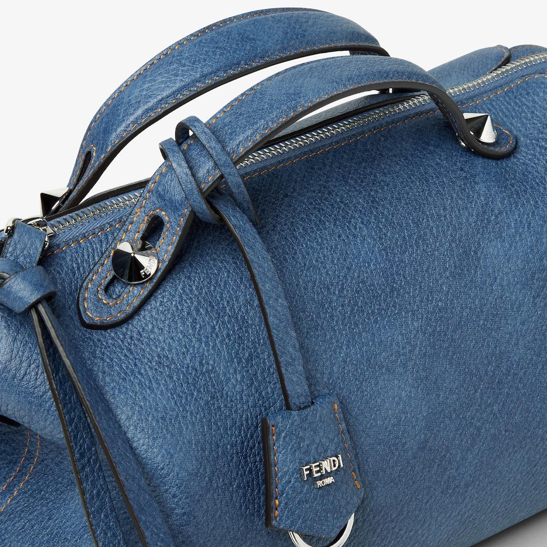 By The Way Soft MediumDenim-effect blue leather bag Product Image