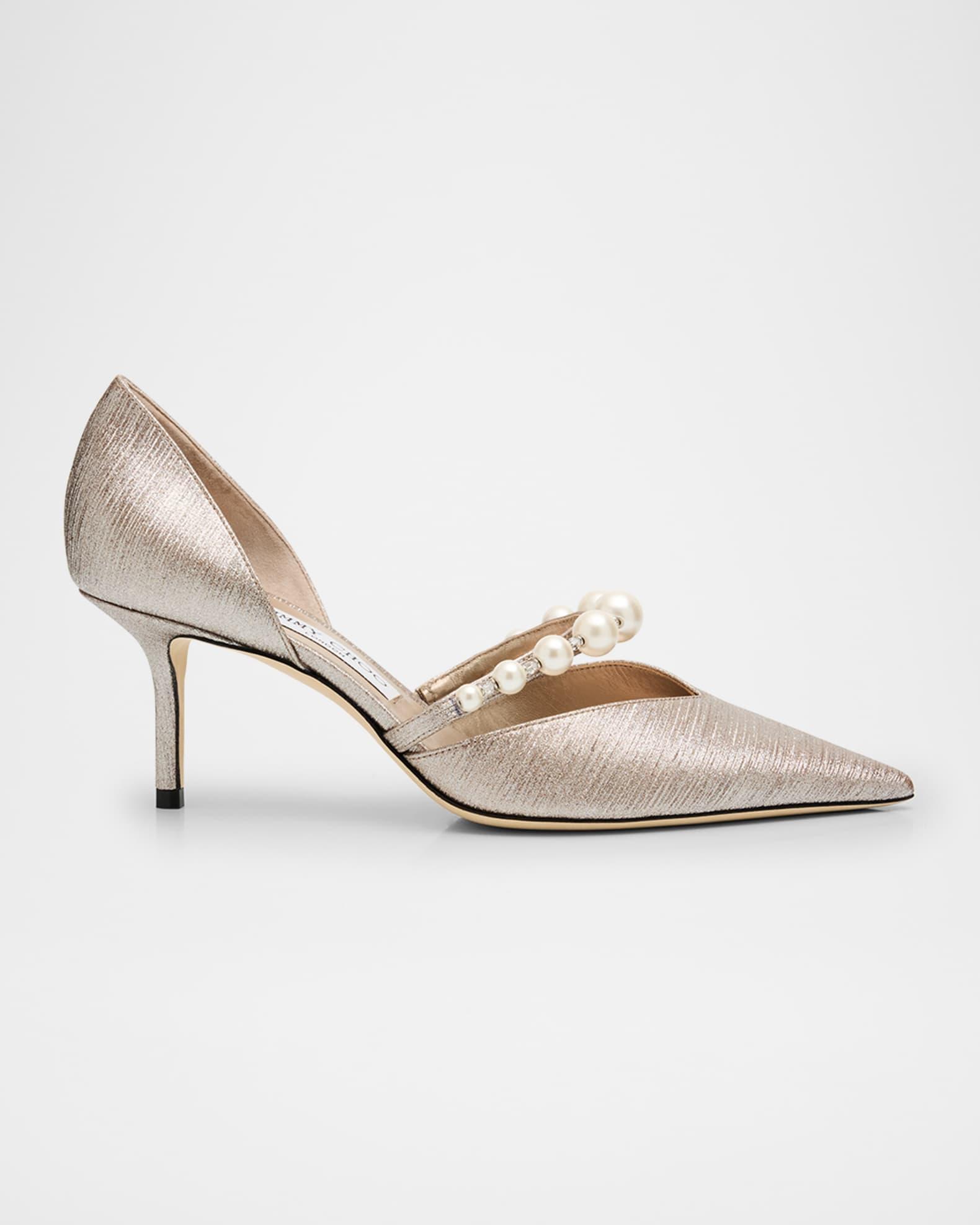 Aurelie Pointed Pearly Glitter Pumps Product Image