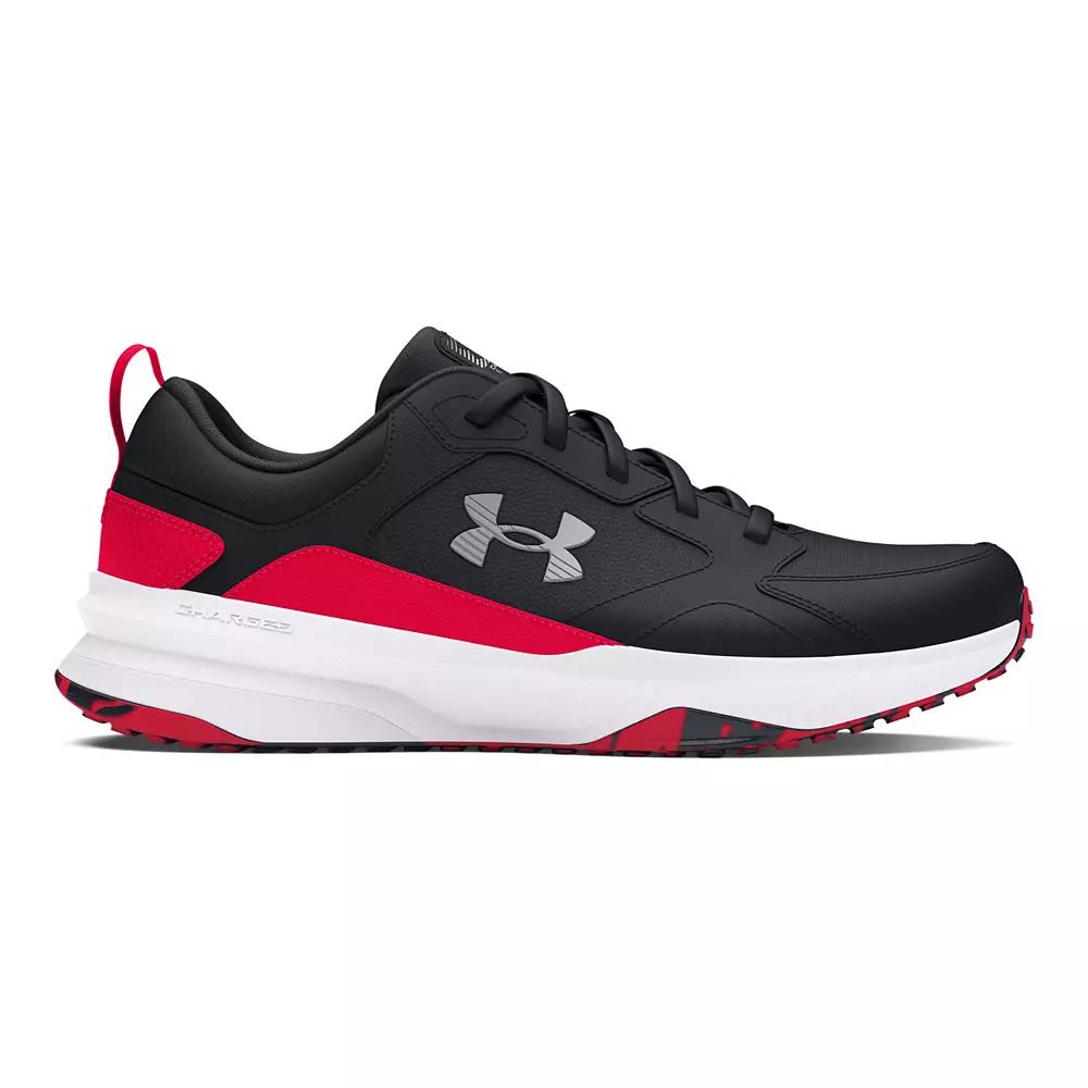 Under Armour Charged Edge Men's Training Shoes, Size: 12 4E, Black Red Mod Gray Product Image