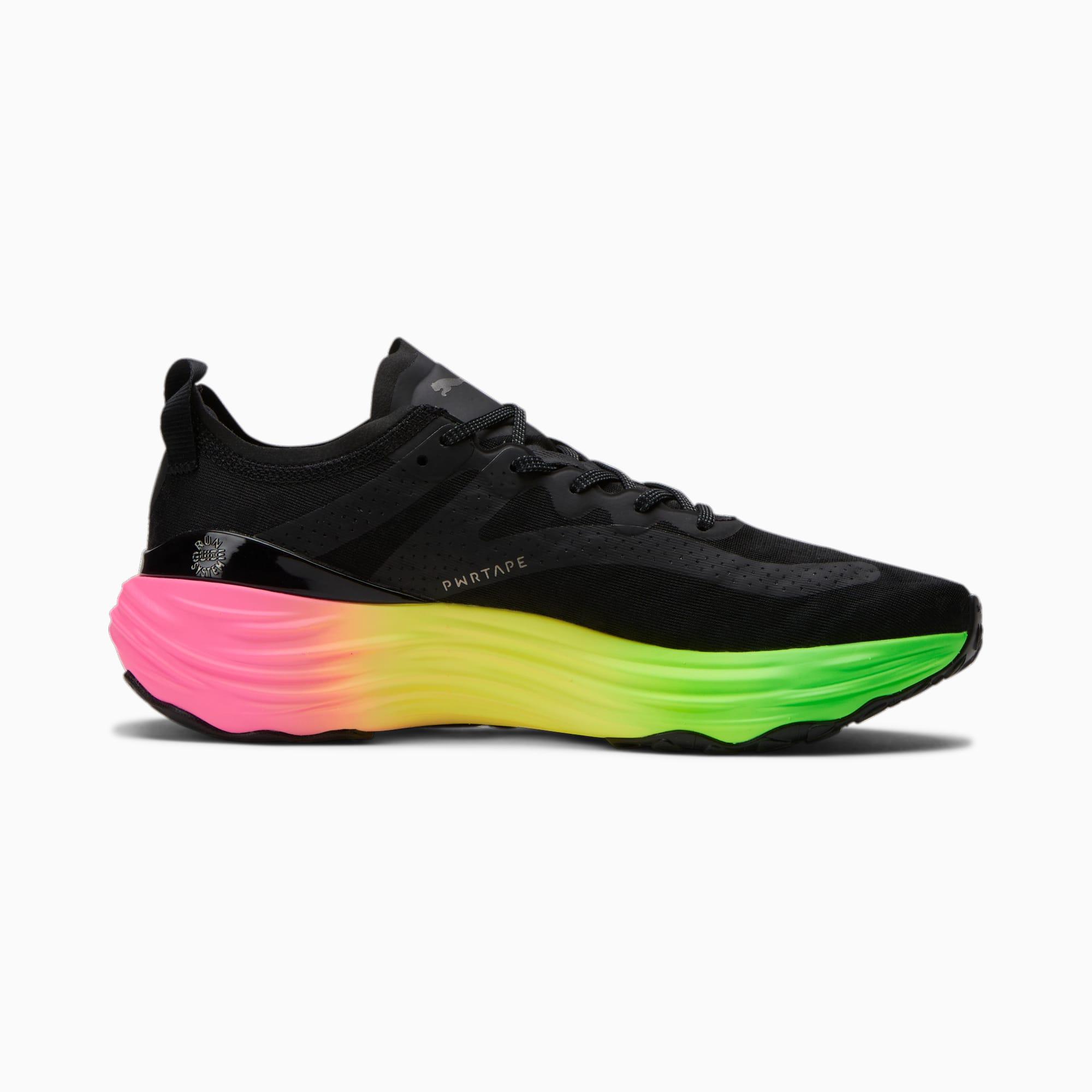 PUMA ForeverRUN NITROâ¢ Futrograde Men's Running Shoes in Black/Green Gecko Product Image
