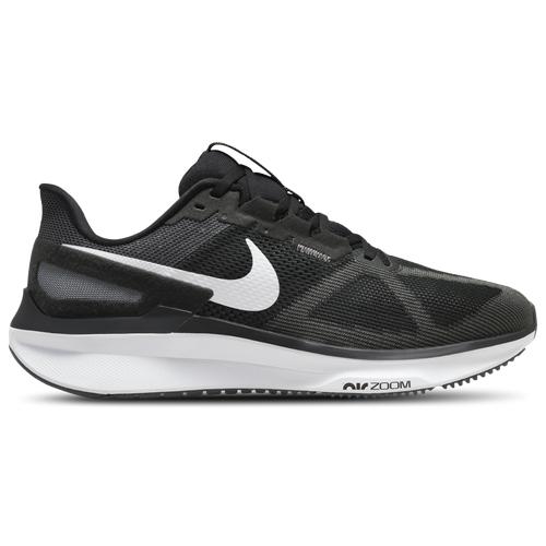 Nike Mens Nike Air Zoom Structure 25 Wide - Mens Running Shoes White/Iron Grey/Black Product Image
