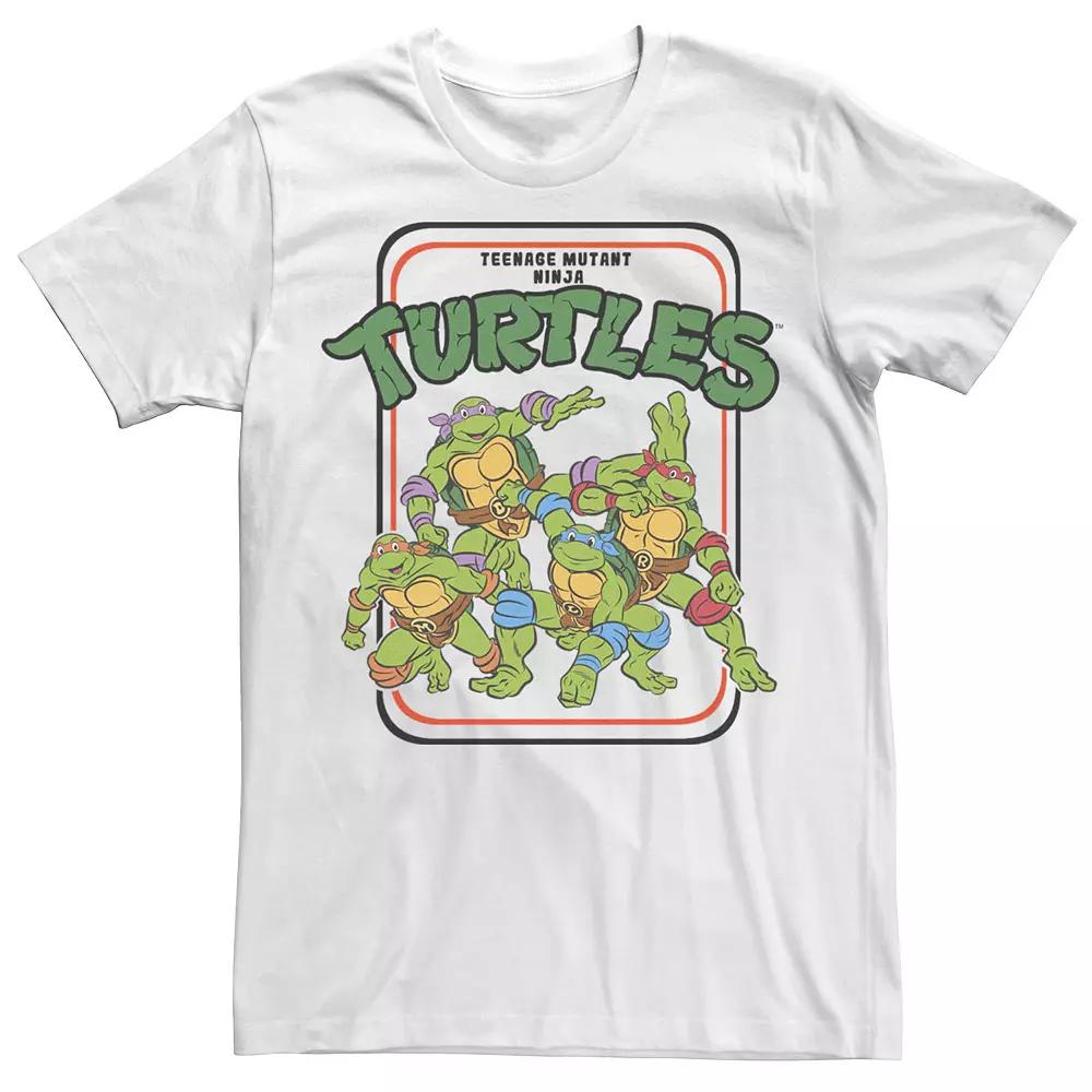 Men's Teenage Mutant Ninja Turtles Vintage Cartoon Group Shot Tee,  Product Image