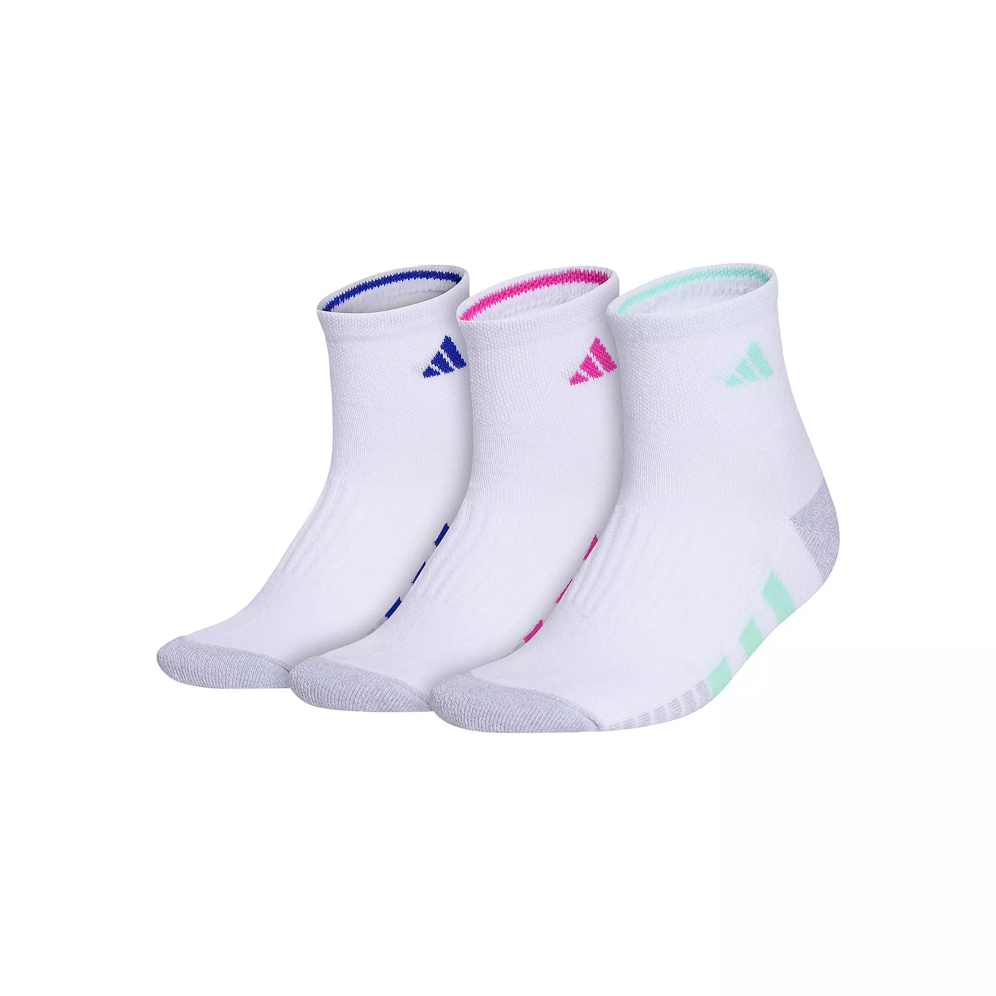 Women's adidas Cushioned 3.0 3-Pack Quarter Socks,  Product Image