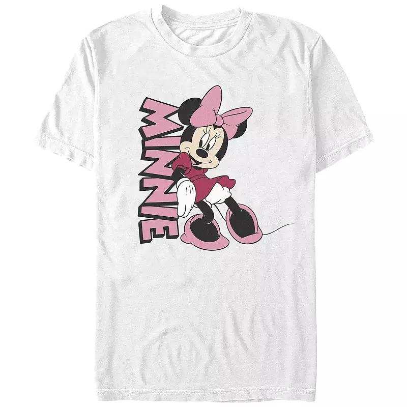 Disney's Minnie Mouse Leaning Portrait Juniors' Graphic Tee, Women's, Size: XS, White Product Image