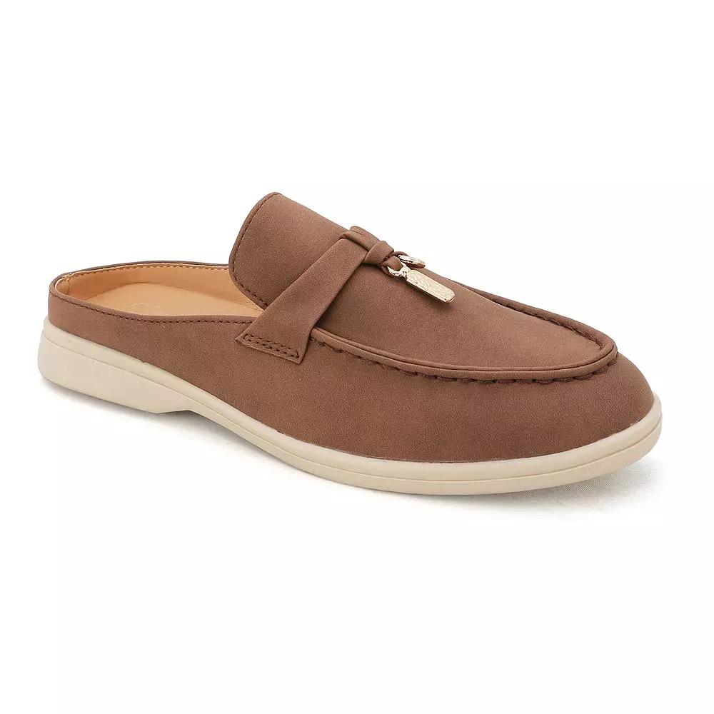 Yoki Carol Flat Loafer Women's Mules, Size: 9, Red Product Image