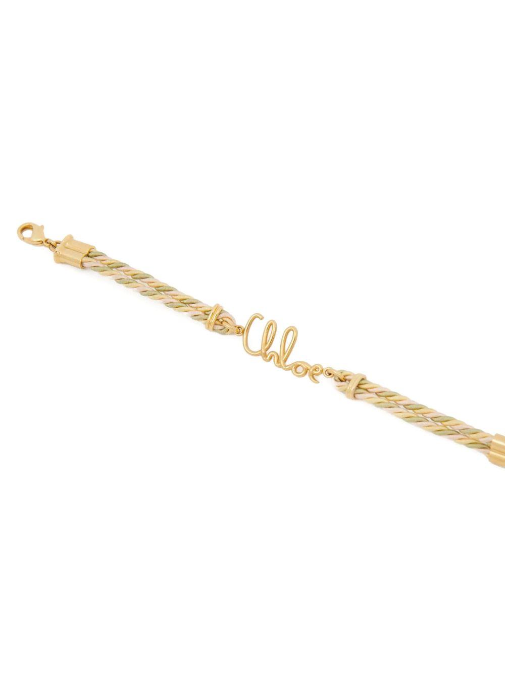 Plage logo-plaque braided bracelet Product Image
