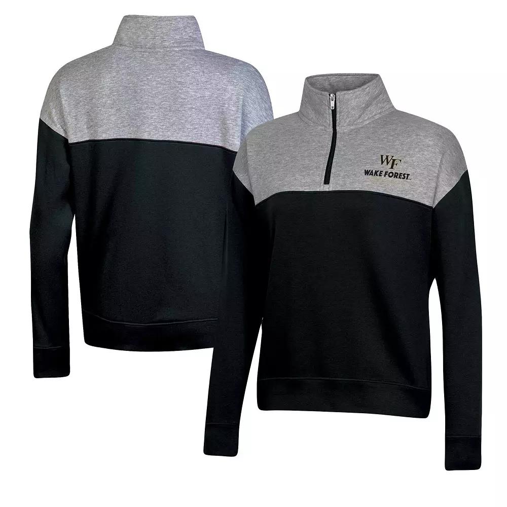 Women's Champion Black Cincinnati Bearcats Color-Blocked Quarter-Zip Sweatshirt,  Product Image