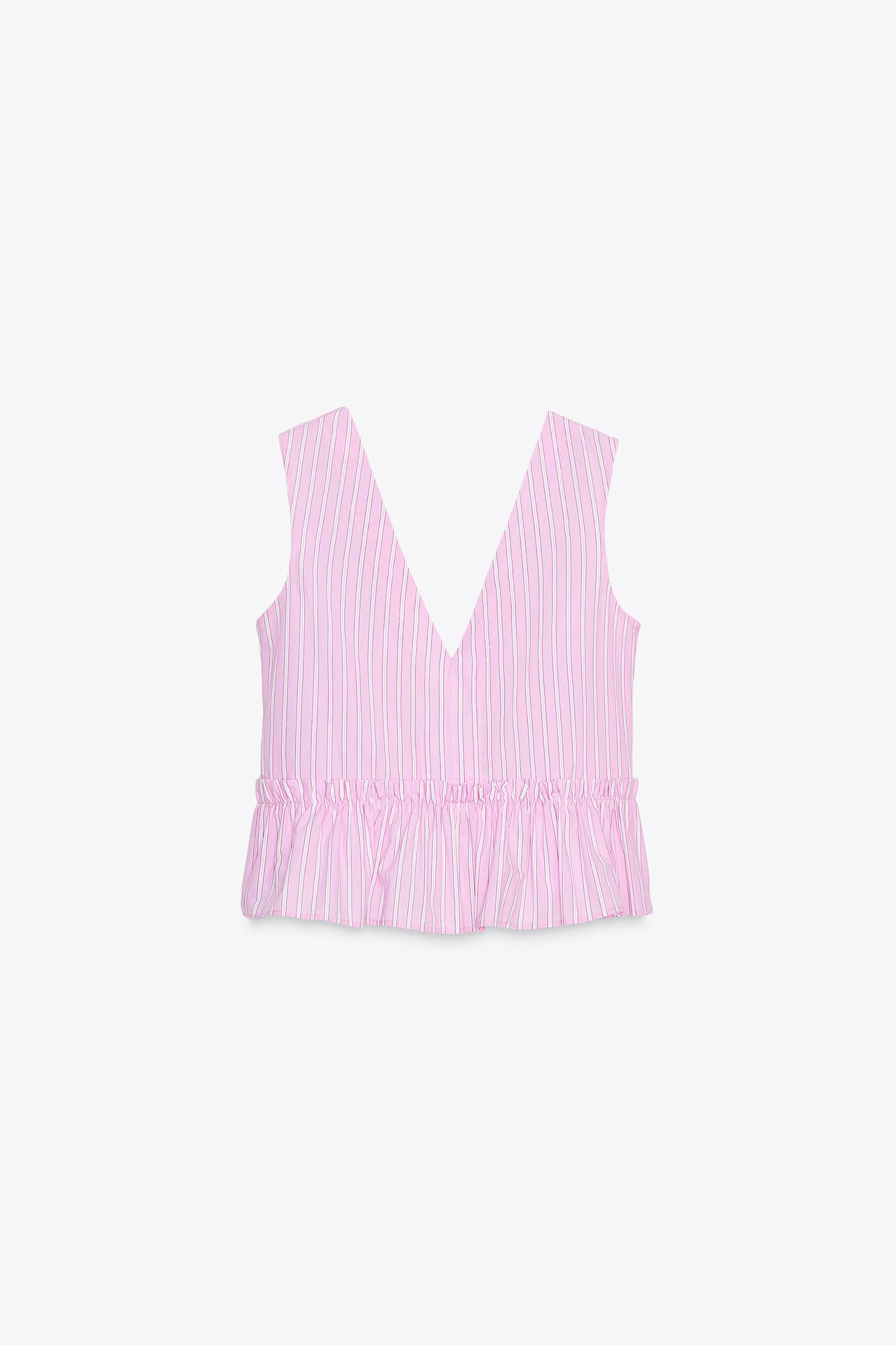 STRIPED TIE TOP Product Image