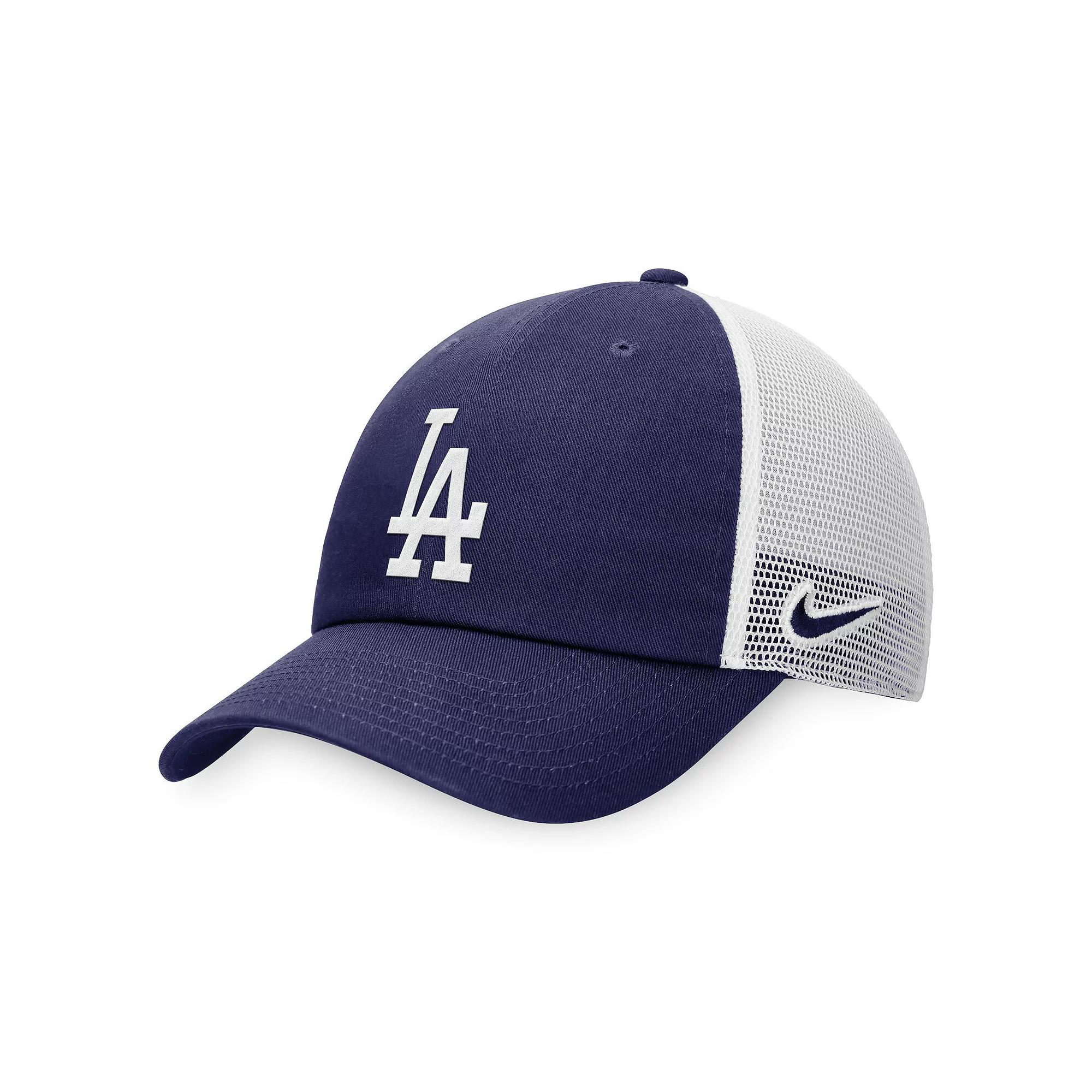 Men's Nike Royal Los Angeles Dodgers Evergreen Club Trucker Adjustable Hat, Size: Medium/Large, Blue Product Image