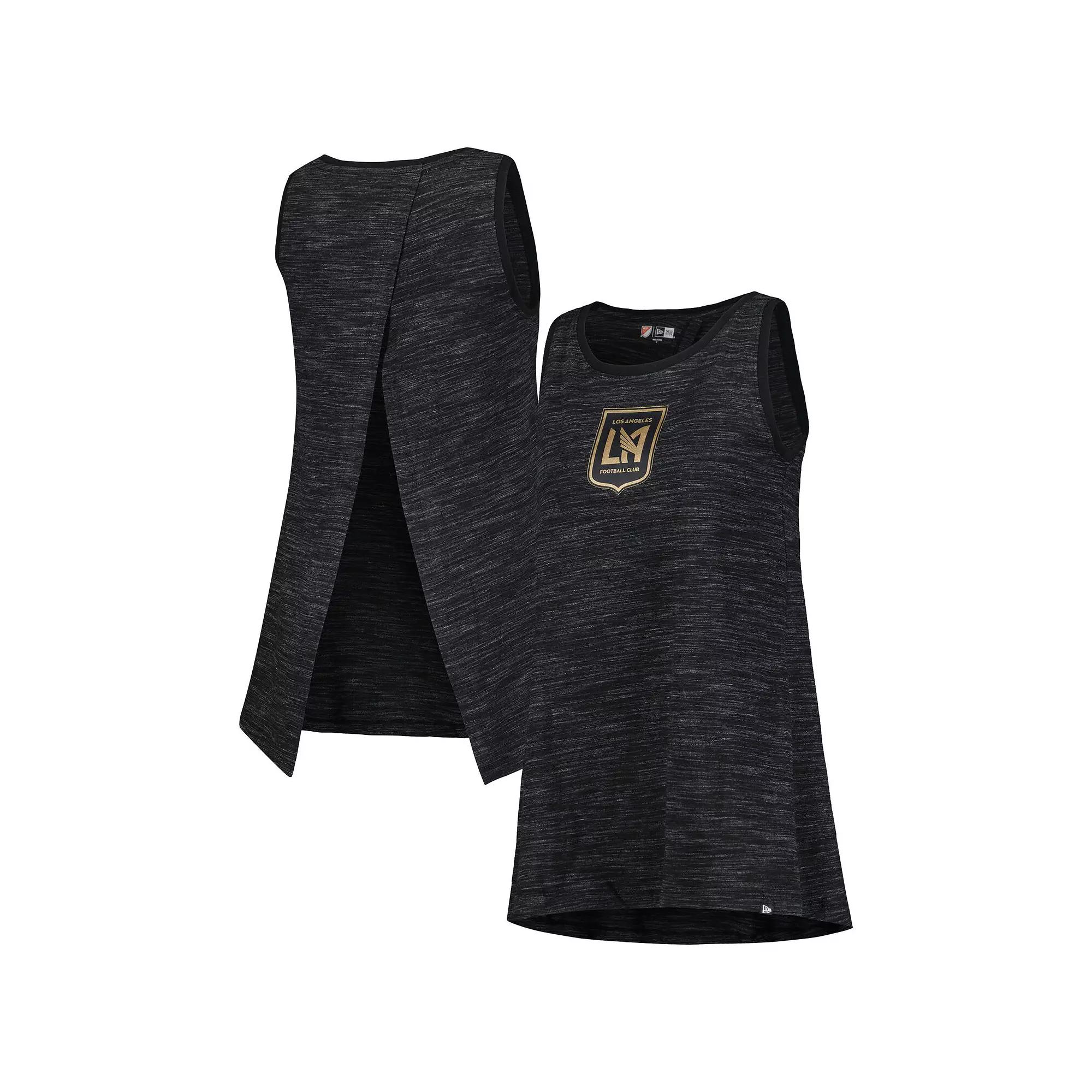 Women's 5th & Ocean by New Era Black LAFC Athletic Cross Back Tank Top,  Product Image