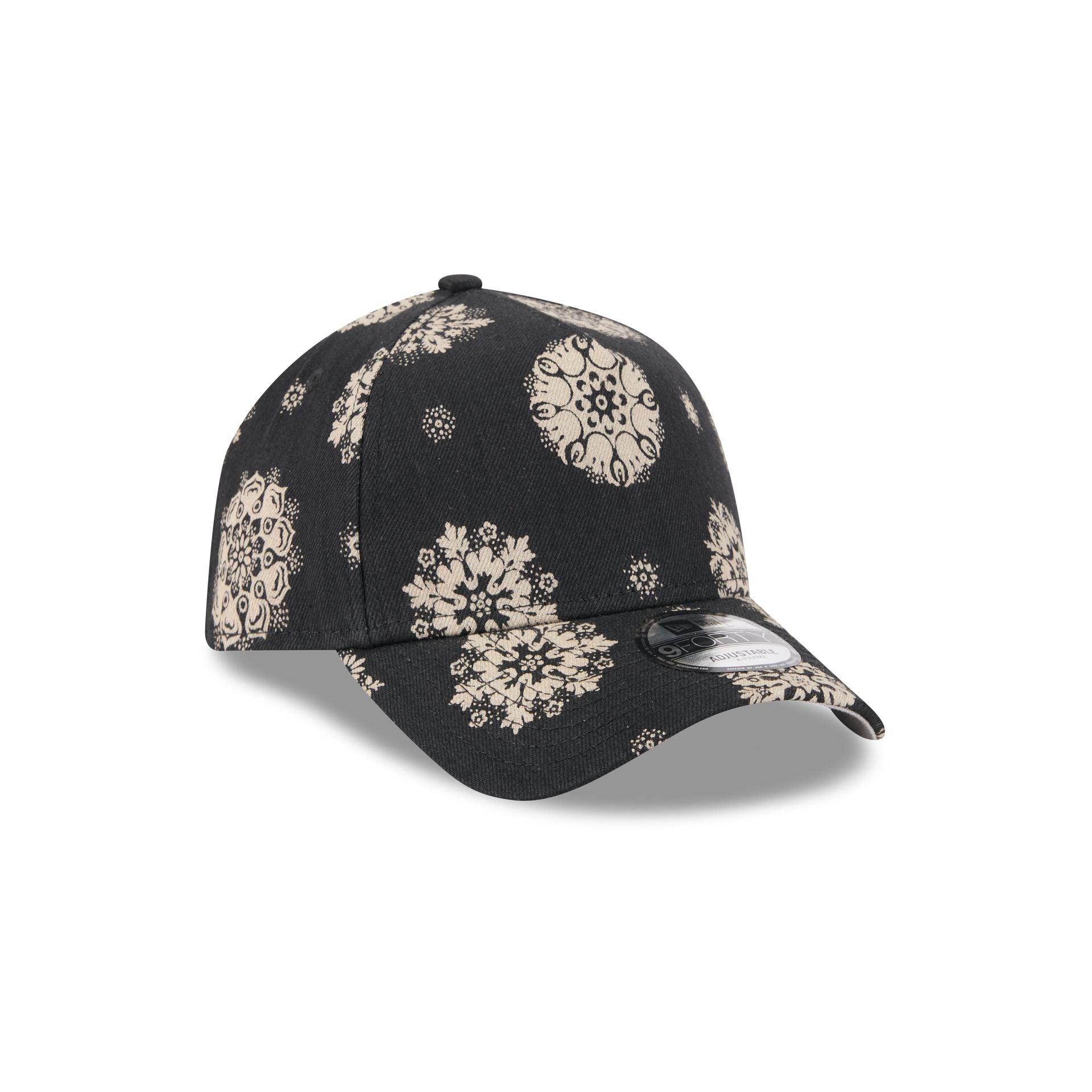 New Era Cap Block Print 9FORTY A-Frame Snapback Hat Male Product Image