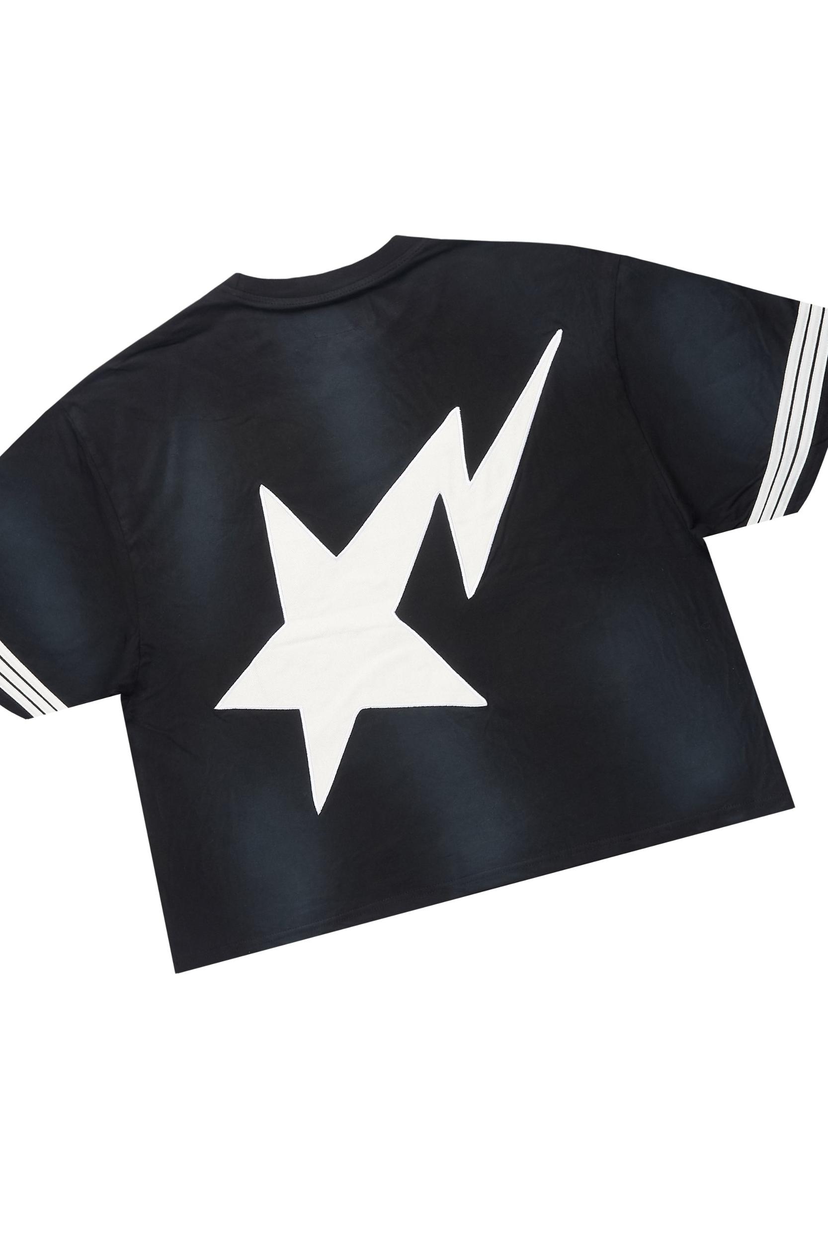 Gerrit Black T-Shirt/Stacked Flare Track Set Male Product Image