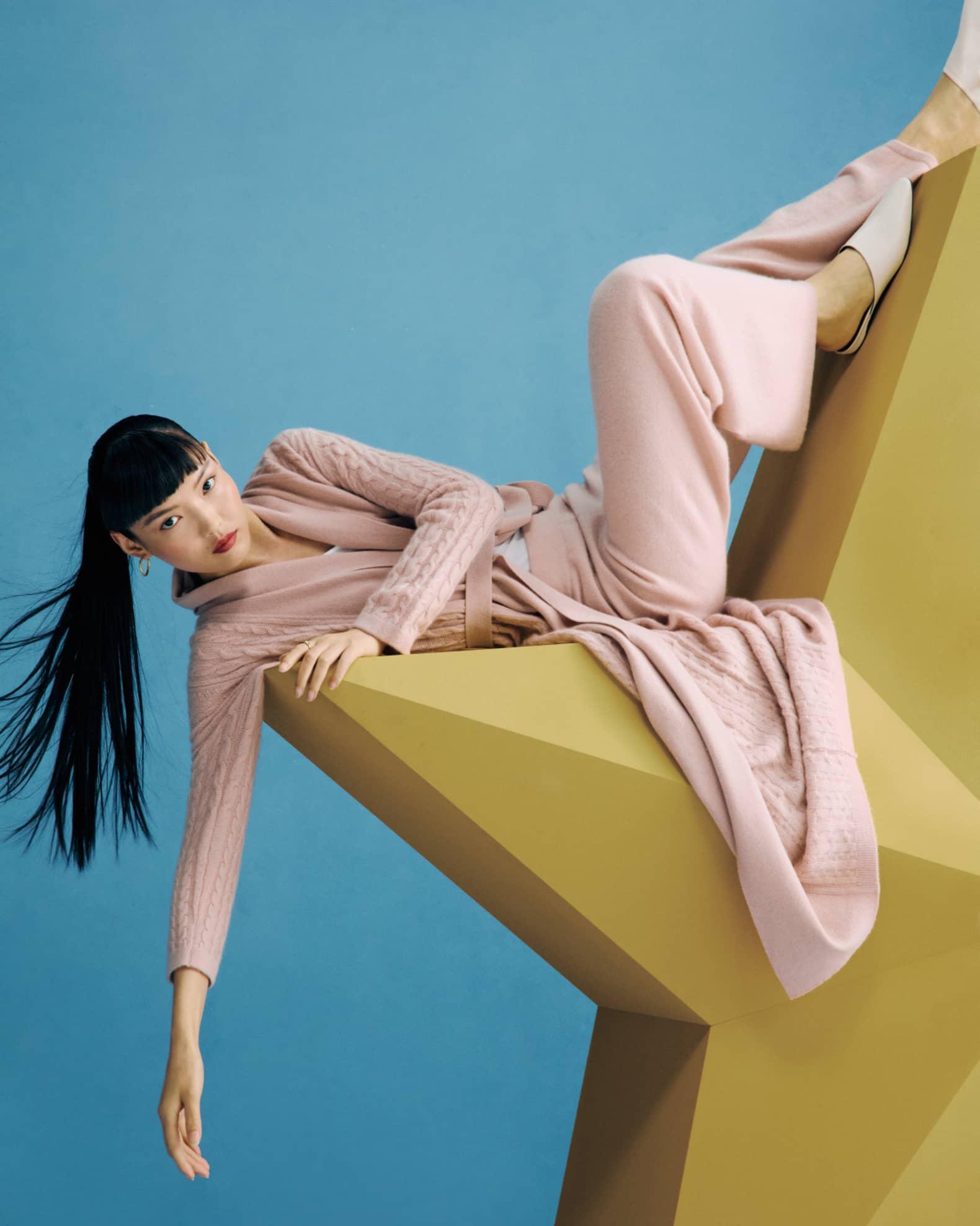 Cashmere Cable-Knit Robe Product Image