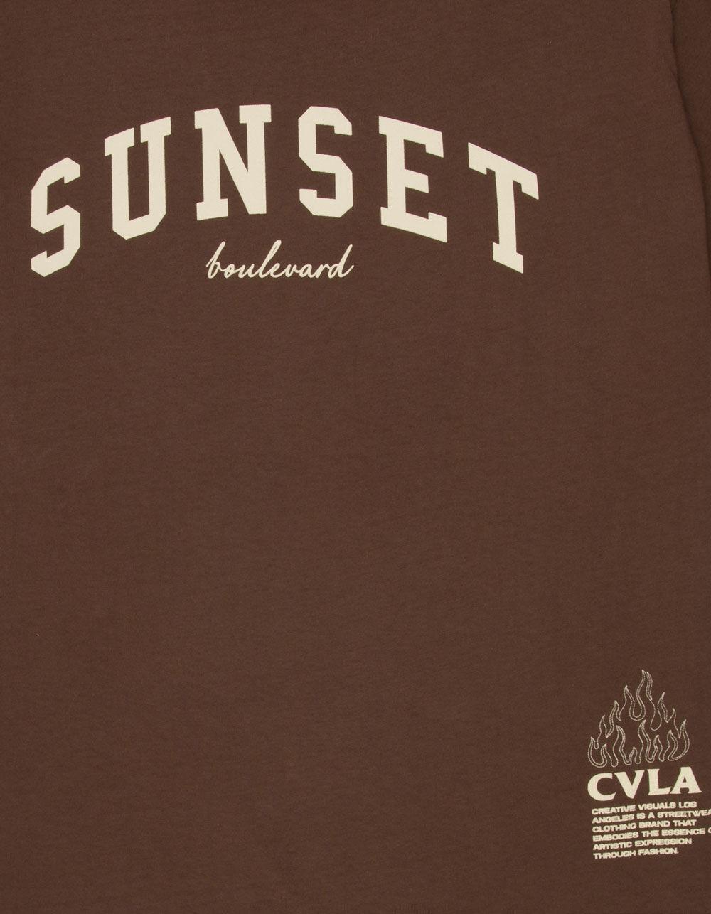 CVLA Sunset Blvd. Mens Tee - BROWN Product Image