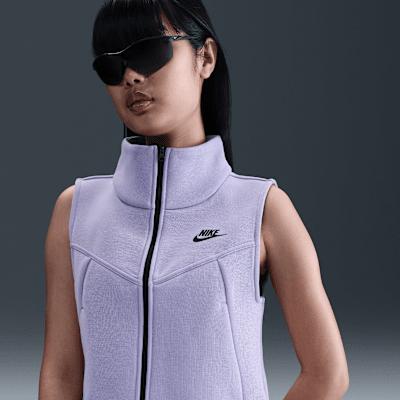 Womens Nike Sportswear Tech Fleece Full-Zip Vest | HJ1378-010 Product Image