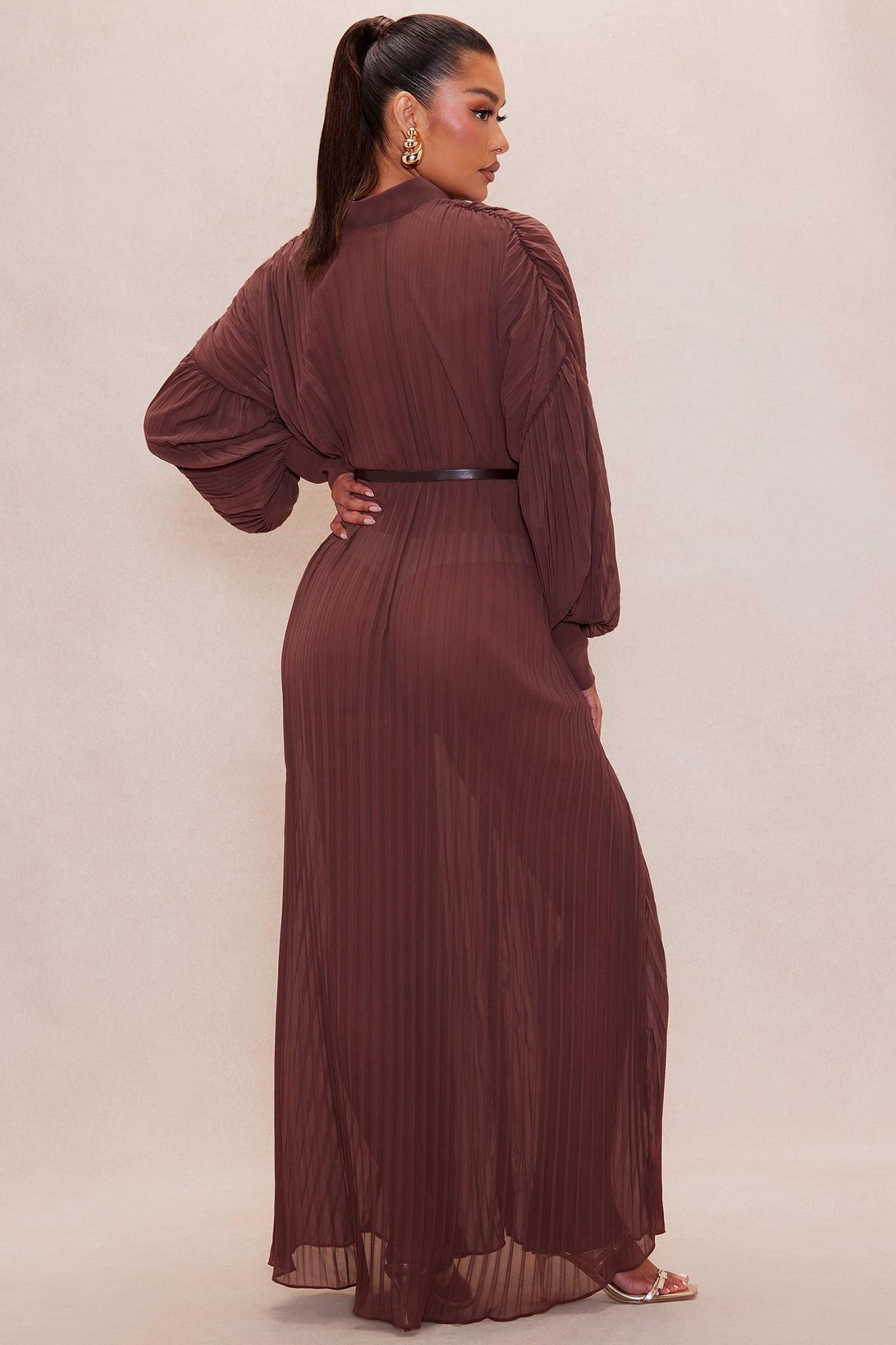 Marrisa Chiffon Maxi Dress - Brown Female Product Image