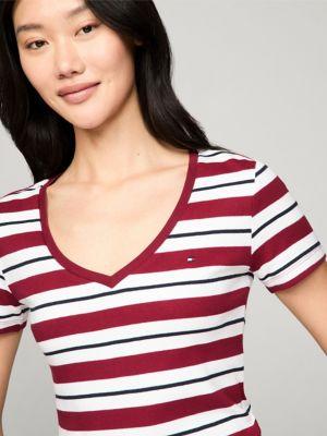 Stripe V-Neck Favorite T-Shirt Product Image
