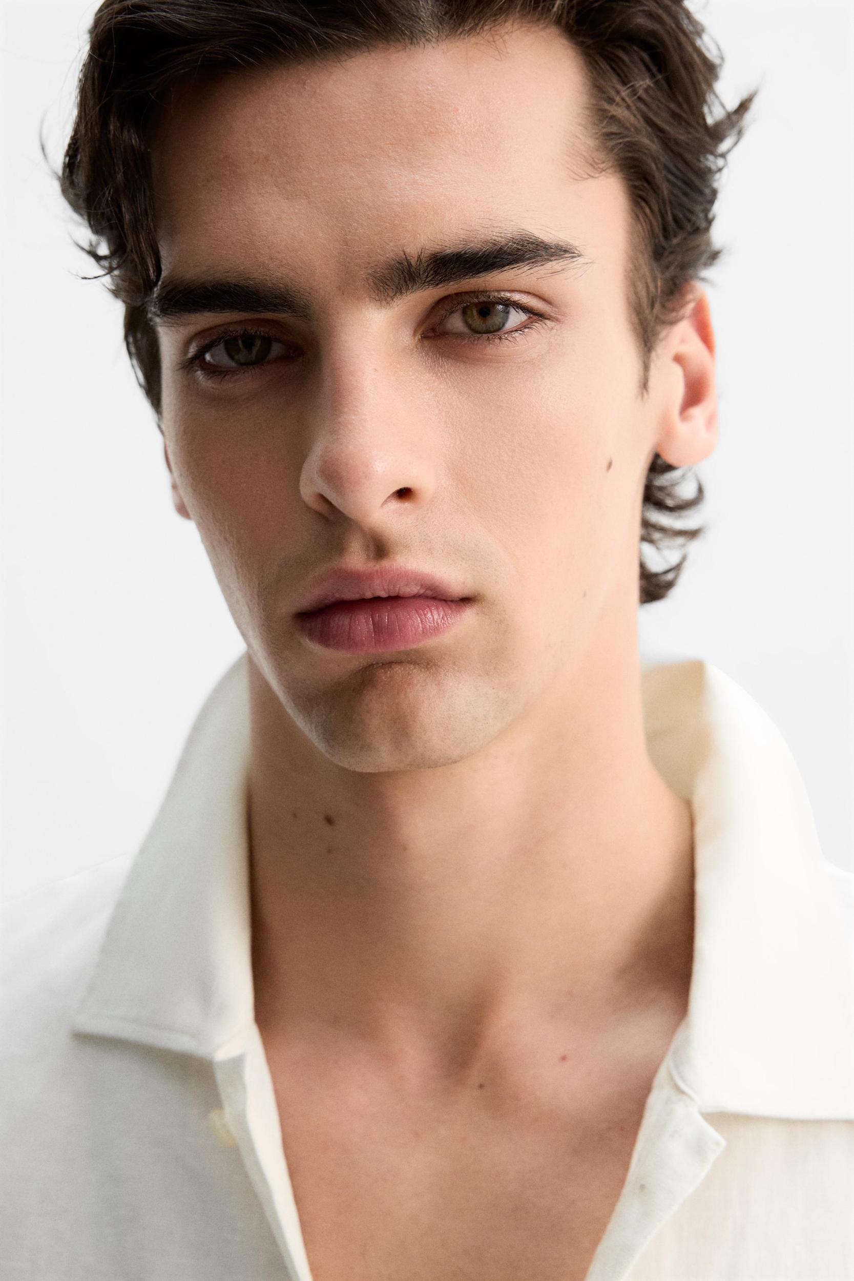 100% LINEN STRIPE SHIRT Product Image