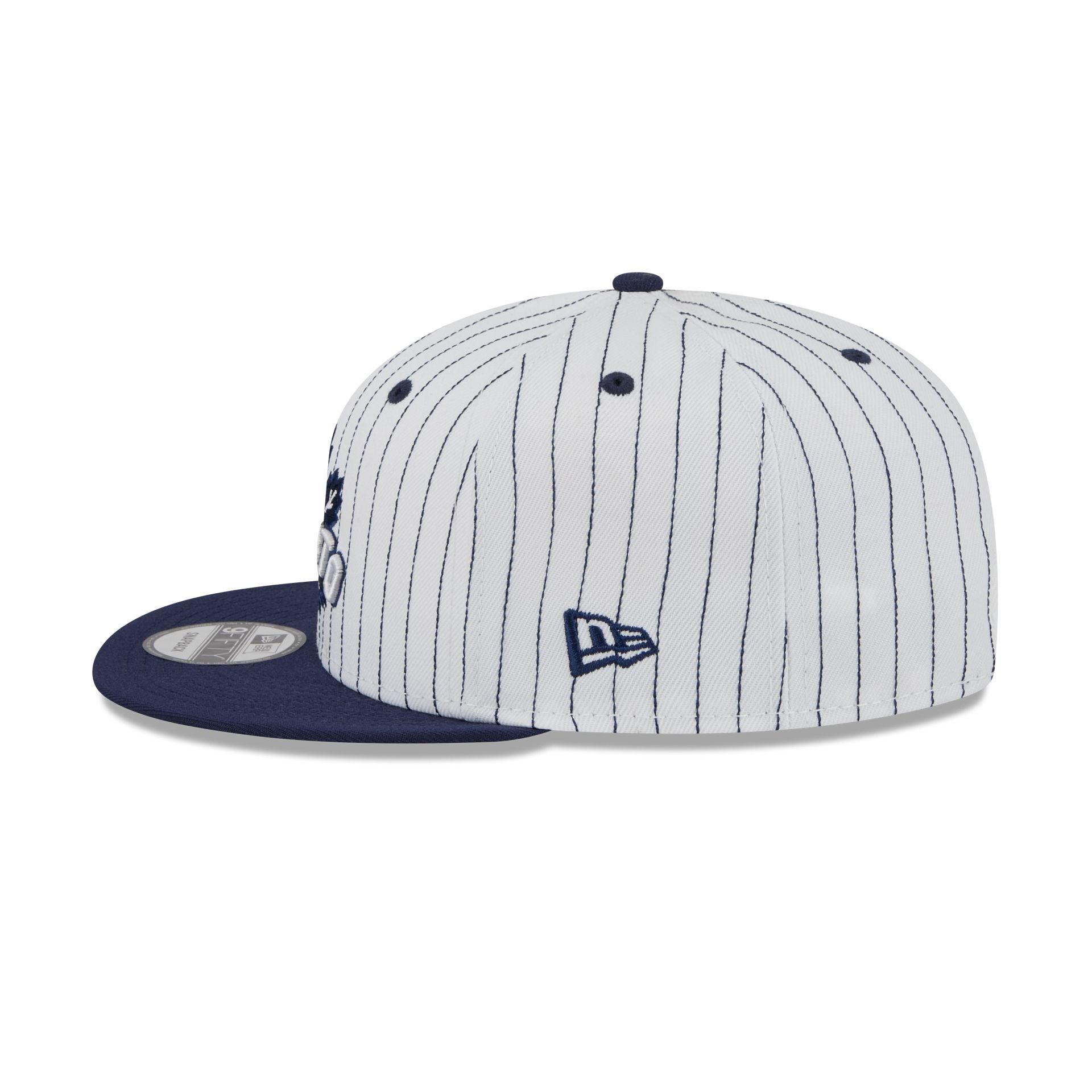 Toronto Maple Leafs Deceptor Pinstripe 9FIFTY Snapback Hat Male Product Image