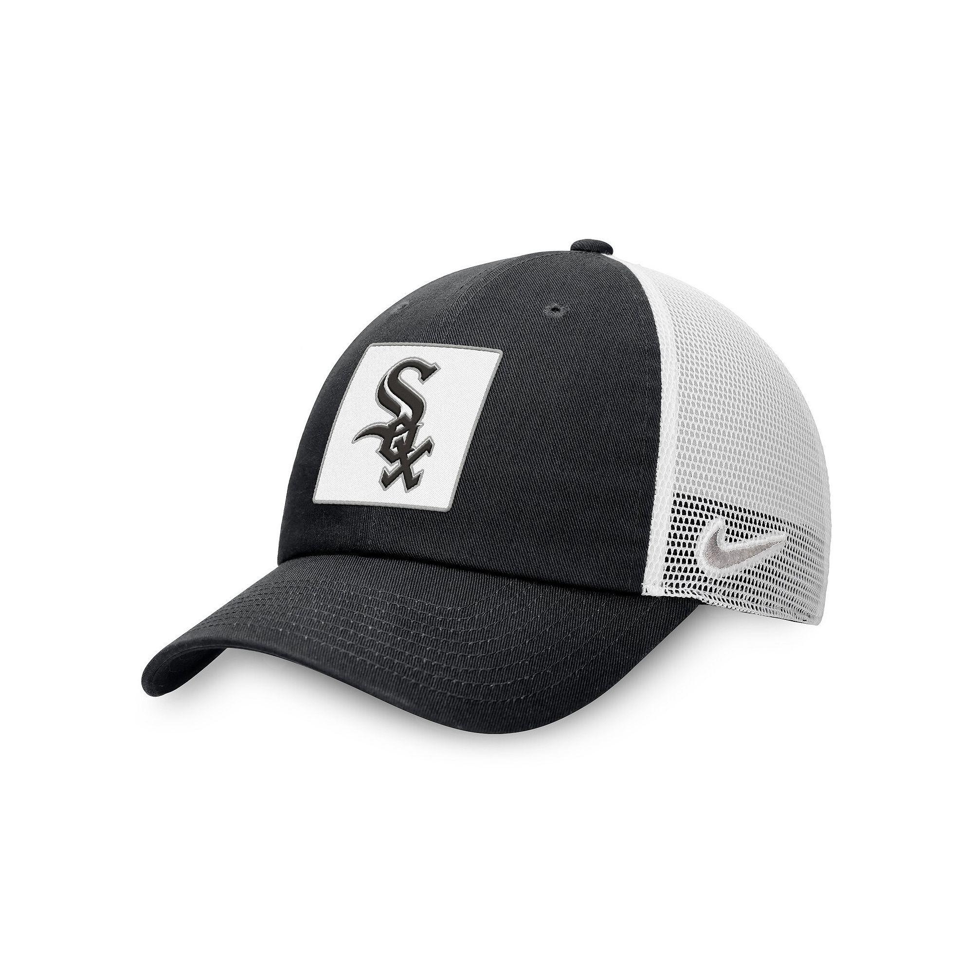 Men's Nike  Black Chicago White Sox Rise Adjustable Trucker Hat, Size: Medium/Large Product Image
